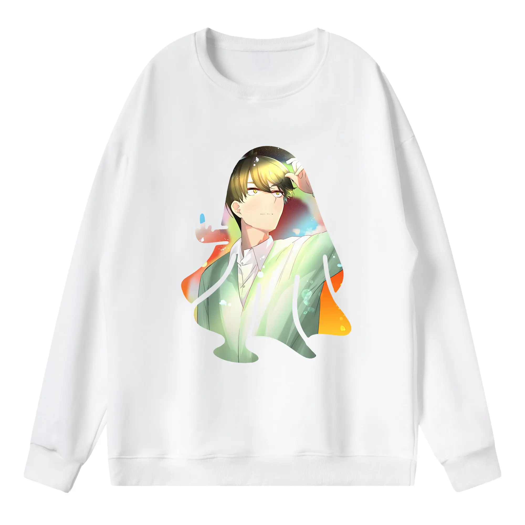 五等分の花嫁 グッズ 上杉 風太郎 - 薄手 クルーネック スウェット 裏毛260g · ポリエステル 春秋向け カジュアル 男女兼用 · トレーナー デイリー スポーツ 散歩に最適