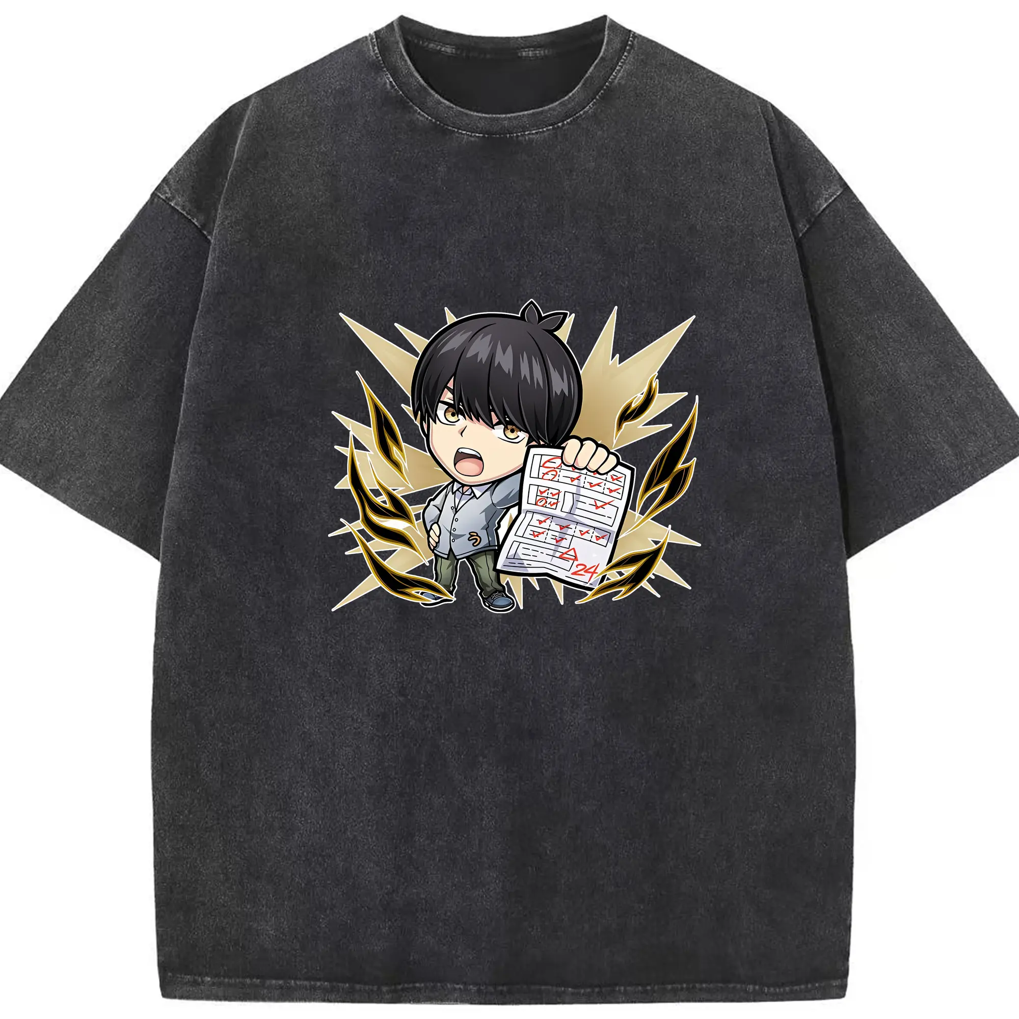 五等分の花嫁 グッズ 上杉 風太郎 - 綿100％ ヴィンテージ風 半袖Tシャツ ・ フロントプリント ・ 柔らか肌触り ・ 通気性 快適 ・ スポーツ カジュアル 外出用