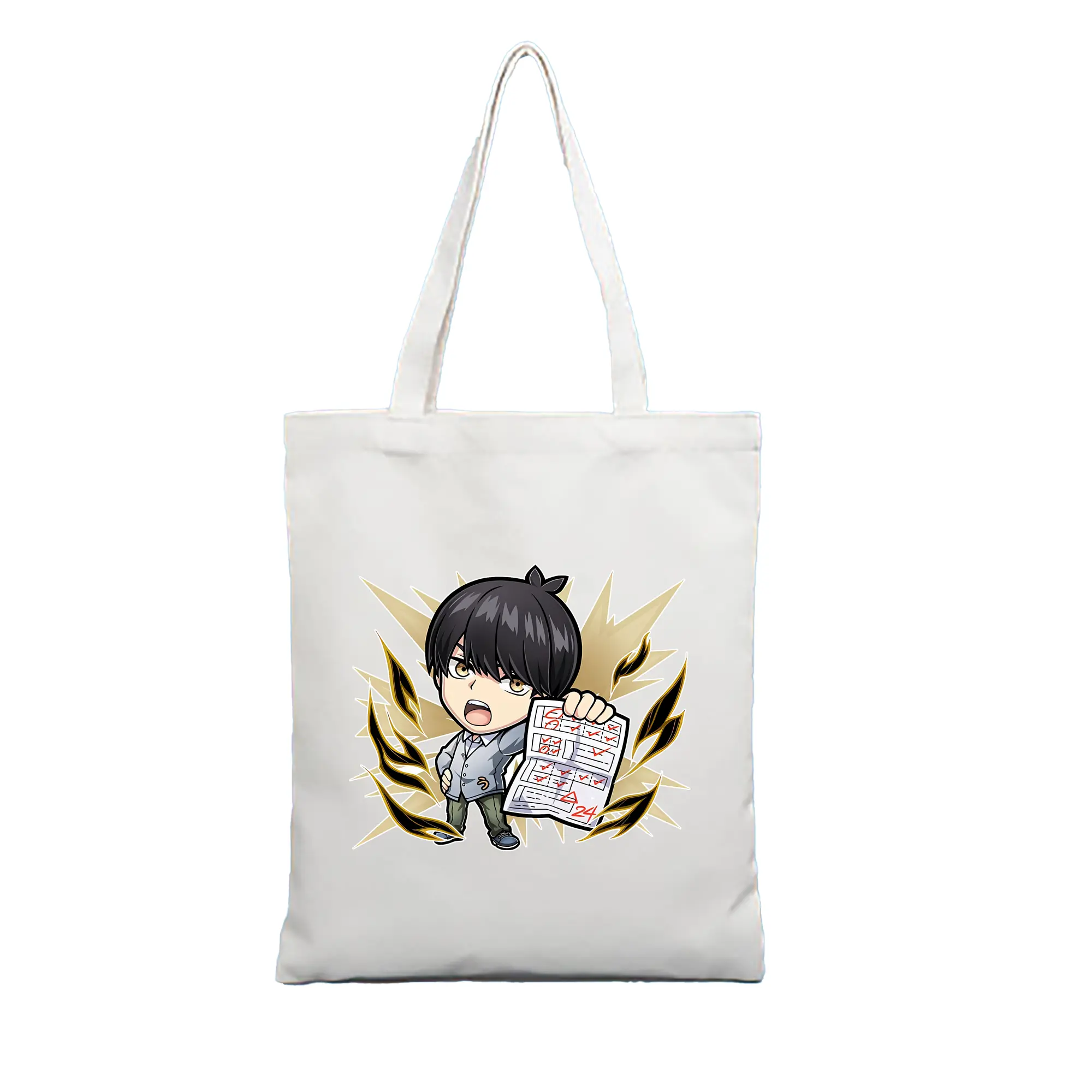 五等分の花嫁 グッズ 上杉 風太郎 - 縦型キャンバス手提げバッグ（トートバッグ） ・ キャンバス素材 ・ ショッピング用 ・ 軽量 丈夫 お手入れ簡単