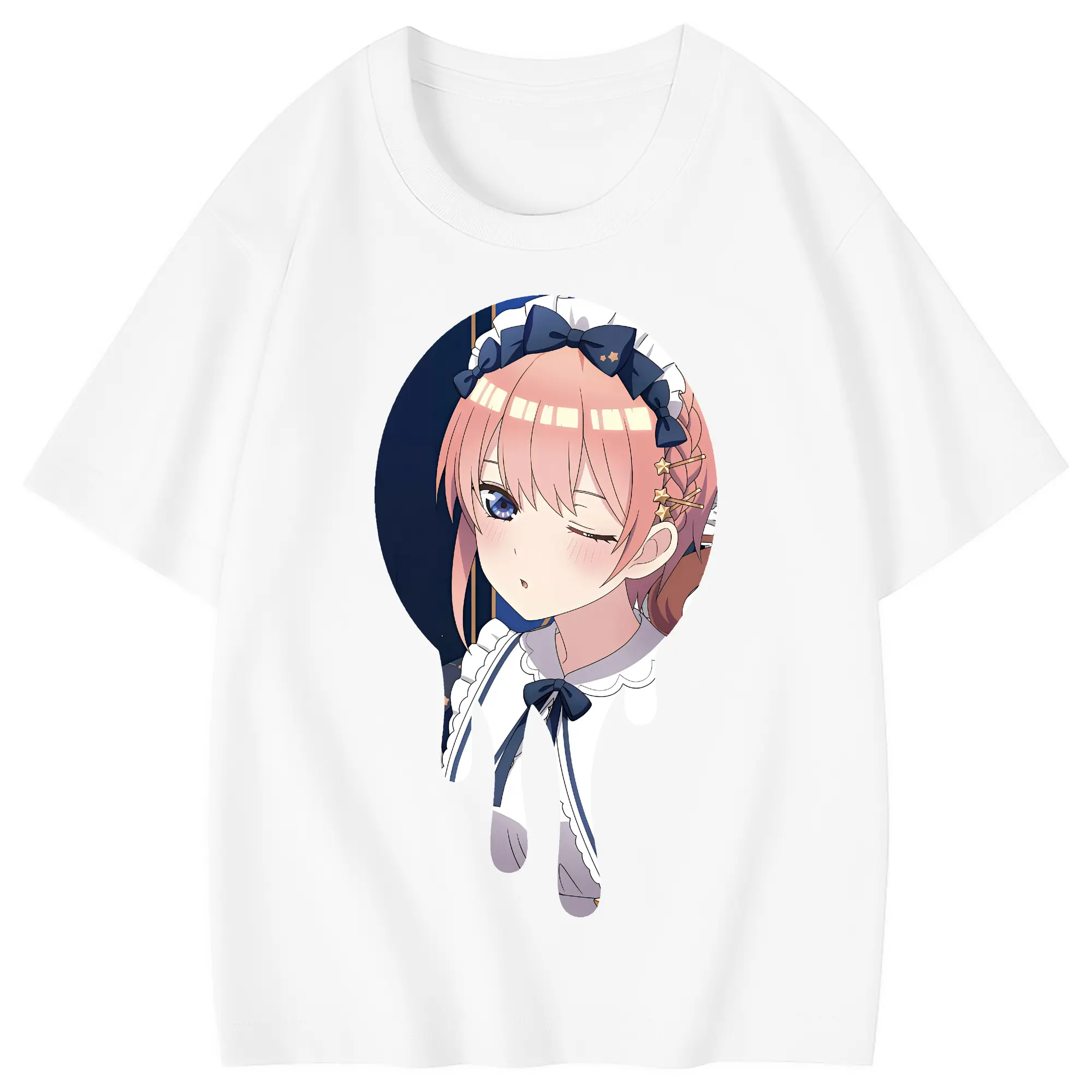 五等分の花嫁 グッズ 中野 一花 - 綿100％ キッズTシャツ ・ フロントプリント ・ 快適 通気性 ・ スポーツ カジュアル 散歩用