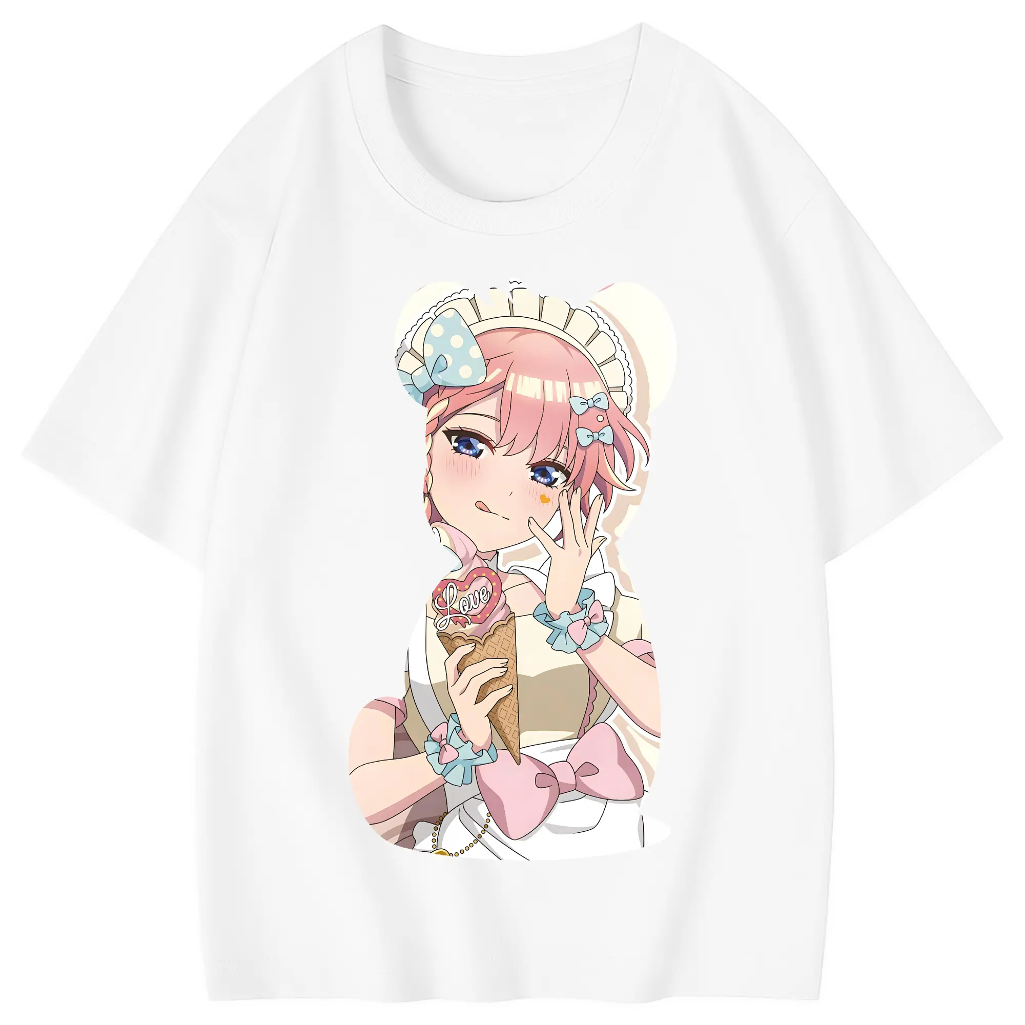 五等分の花嫁 グッズ 中野 一花 - 綿100％ キッズTシャツ ・ フロントプリント ・ 快適 通気性 ・ スポーツ カジュアル 散歩用