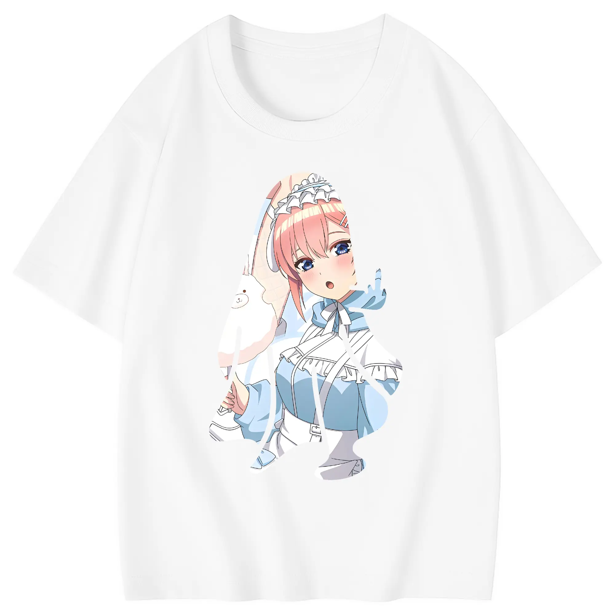 五等分の花嫁 グッズ 中野 一花 - 綿100％ キッズTシャツ ・ フロントプリント ・ 快適 通気性 ・ スポーツ カジュアル 散歩用