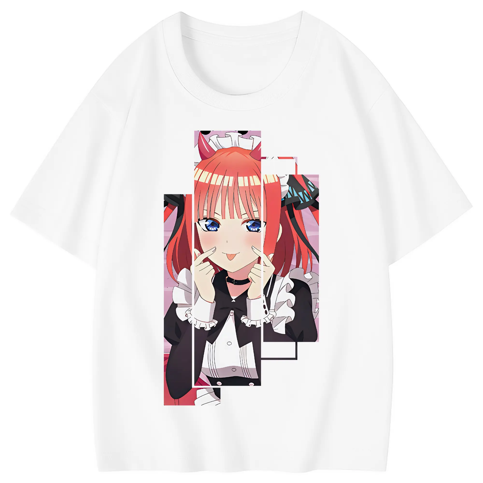 五等分の花嫁 グッズ 中野 二乃 - 綿100％ キッズTシャツ ・ フロントプリント ・ 快適 通気性 ・ スポーツ カジュアル 散歩用