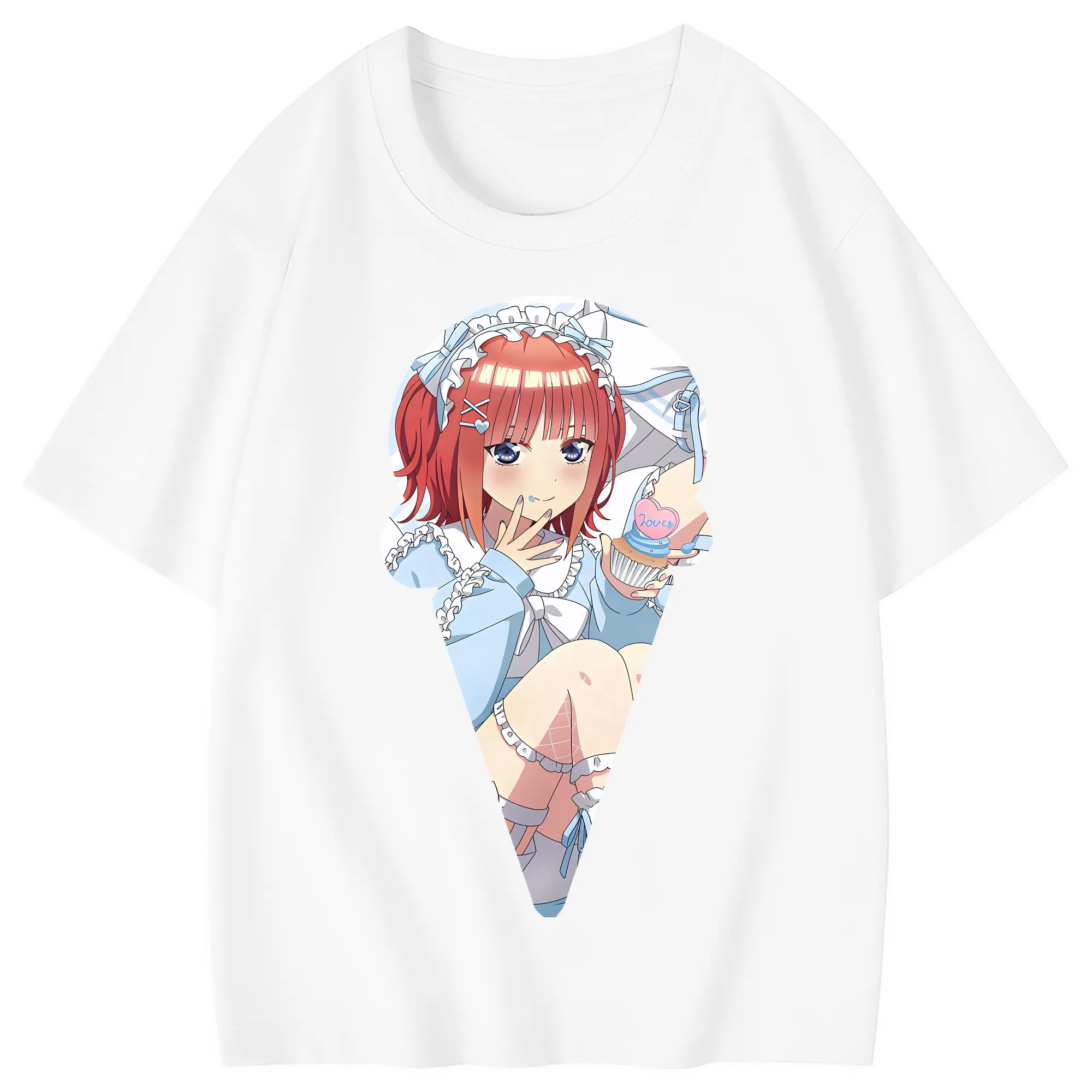 五等分の花嫁 グッズ 中野 二乃 - 綿100％ キッズTシャツ ・ フロントプリント ・ 快適 通気性 ・ スポーツ カジュアル 散歩用