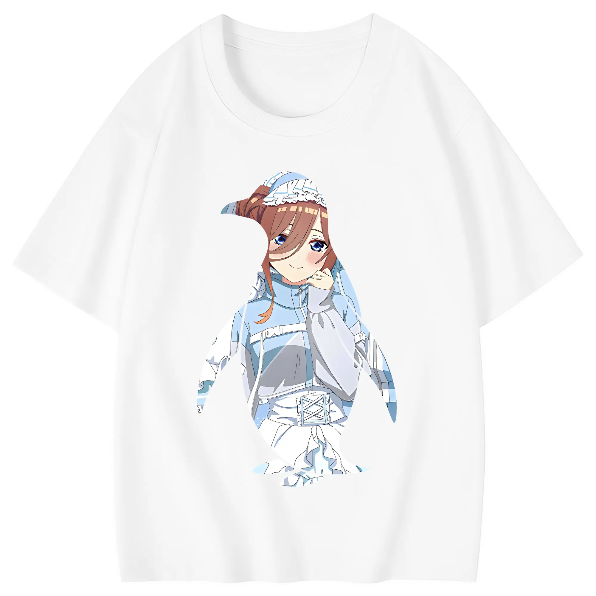 五等分の花嫁 グッズ 中野 三玖 - 綿100％ キッズTシャツ ・ フロントプリント ・ 快適 通気性 ・ スポーツ カジュアル 散歩用