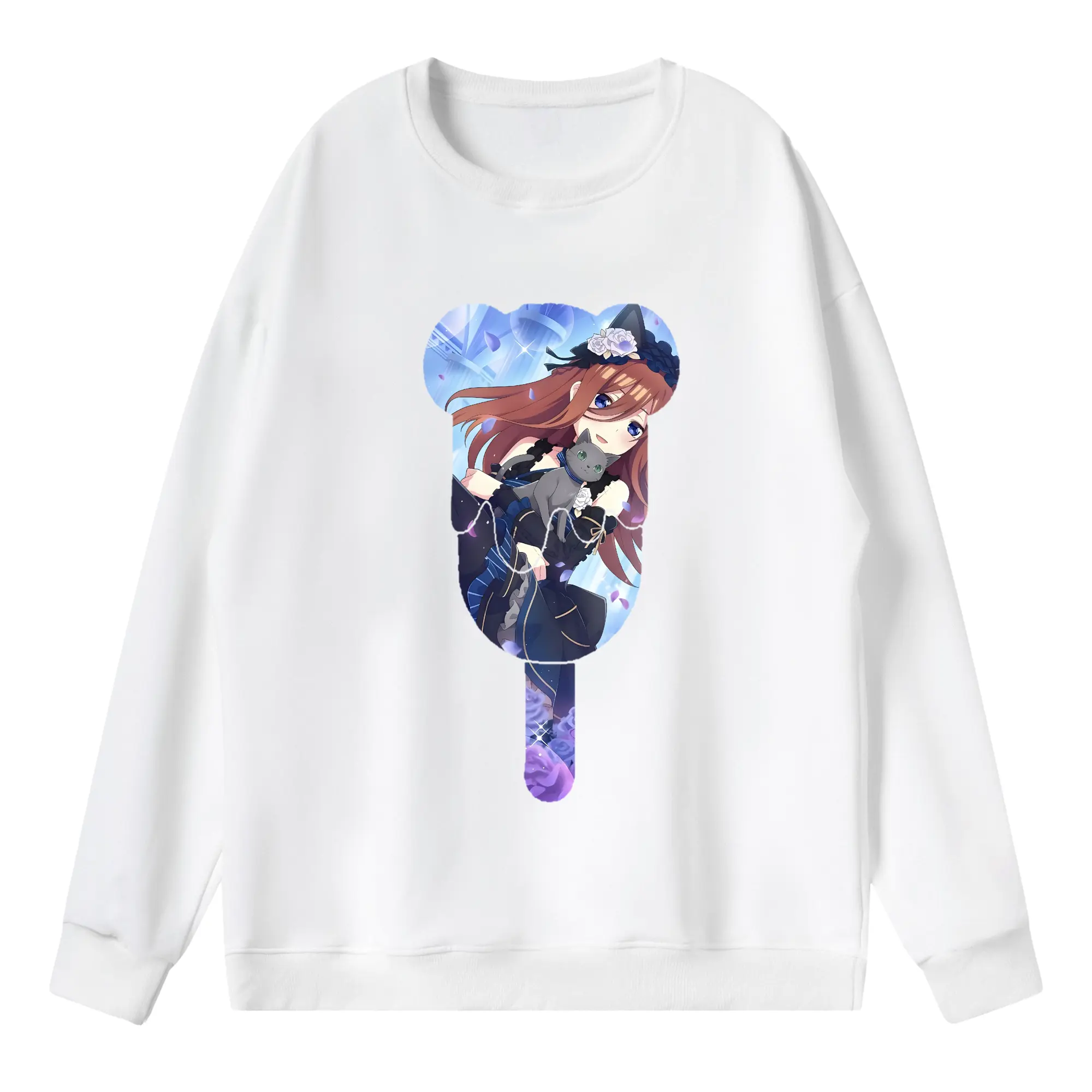 五等分の花嫁 グッズ 中野 三玖 - 薄手 クルーネック スウェット 裏毛260g · ポリエステル 春秋向け カジュアル 男女兼用 · トレーナー デイリー スポーツ 散歩に最適