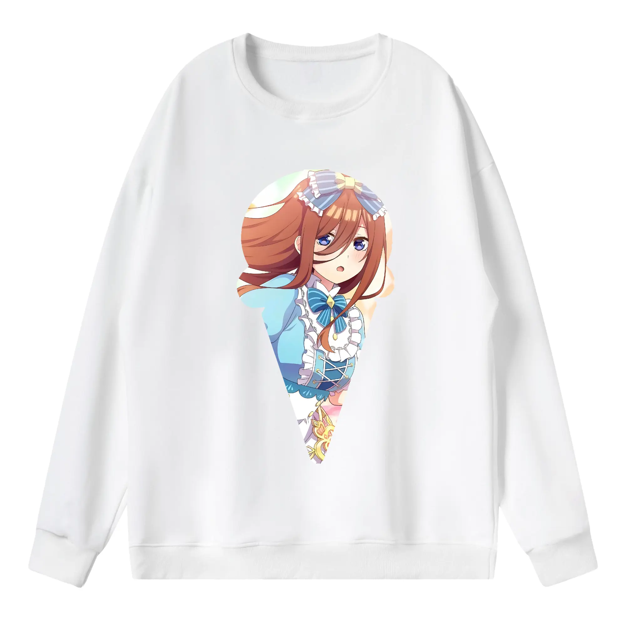 五等分の花嫁 グッズ 中野 三玖 - 薄手 クルーネック スウェット 裏毛260g · ポリエステル 春秋向け カジュアル 男女兼用 · トレーナー デイリー スポーツ 散歩に最適