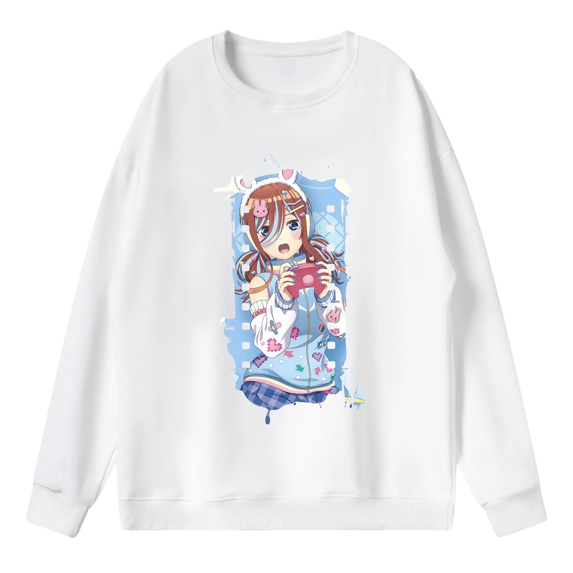 五等分の花嫁 グッズ 中野 三玖 - 薄手 クルーネック スウェット 裏毛260g · ポリエステル 春秋向け カジュアル 男女兼用 · トレーナー デイリー スポーツ 散歩に最適