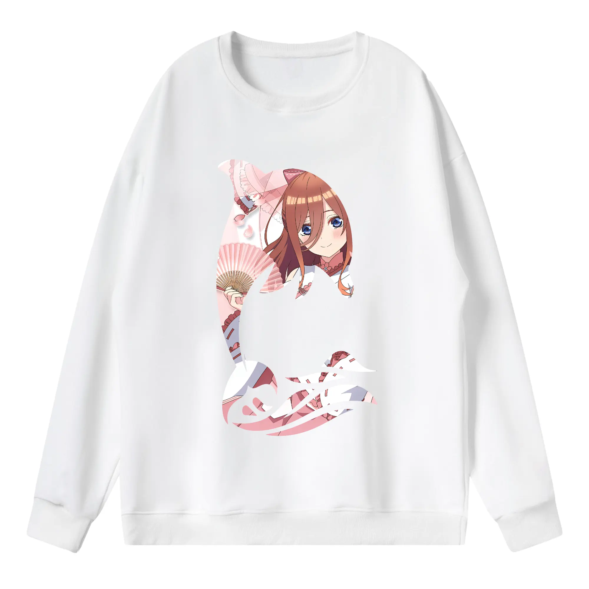 五等分の花嫁 グッズ 中野 三玖 - 薄手 クルーネック スウェット 裏毛260g · ポリエステル 春秋向け カジュアル 男女兼用 · トレーナー デイリー スポーツ 散歩に最適