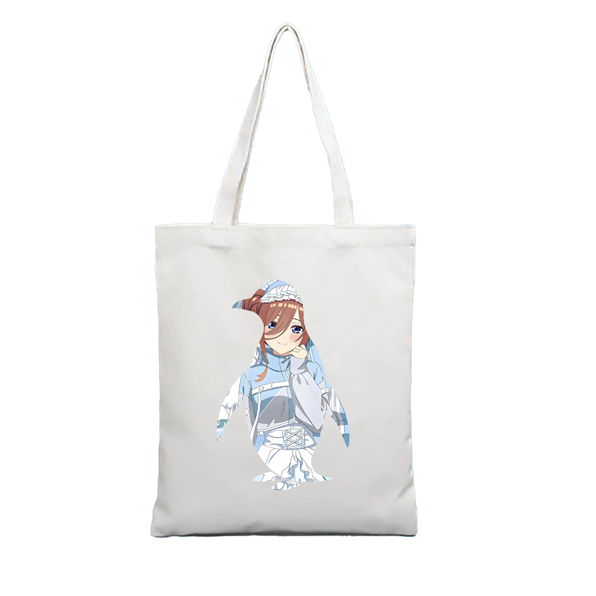 五等分の花嫁 グッズ 中野 三玖 - 縦型キャンバス手提げバッグ（トートバッグ） ・ キャンバス素材 ・ ショッピング用 ・ 軽量 丈夫 お手入れ簡単