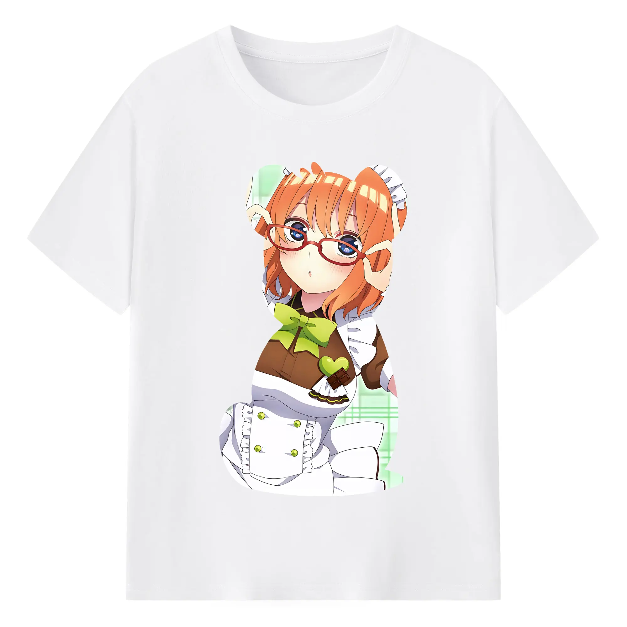 五等分の花嫁 グッズ 中野 四葉 - 綿100％ 半袖Tシャツ ・ フロントプリント ・ 快適 通気性 ・ 日常使い 散歩 スポーツ用