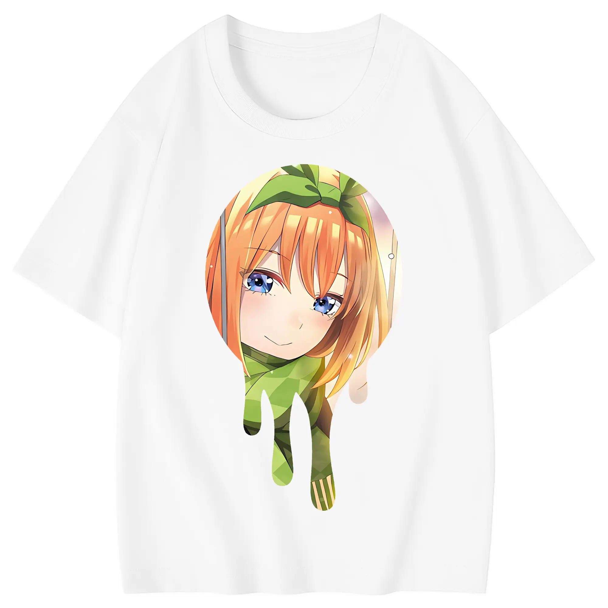 五等分の花嫁 グッズ 中野 四葉 - 綿100％ キッズTシャツ ・ フロントプリント ・ 快適 通気性 ・ スポーツ カジュアル 散歩用
