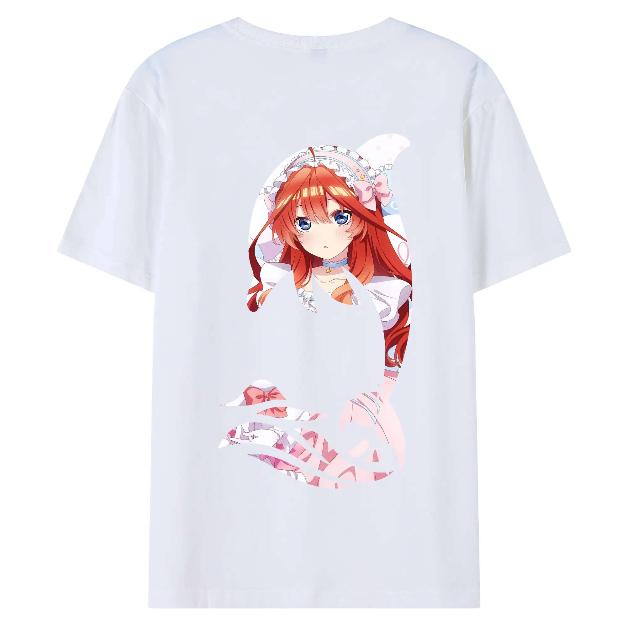 五等分の花嫁 グッズ 中野 五月 - 綿100％ 半袖Tシャツ ・ バックプリント ・ 快適 通気性 ・ 日常使い 散歩 スポーツ用