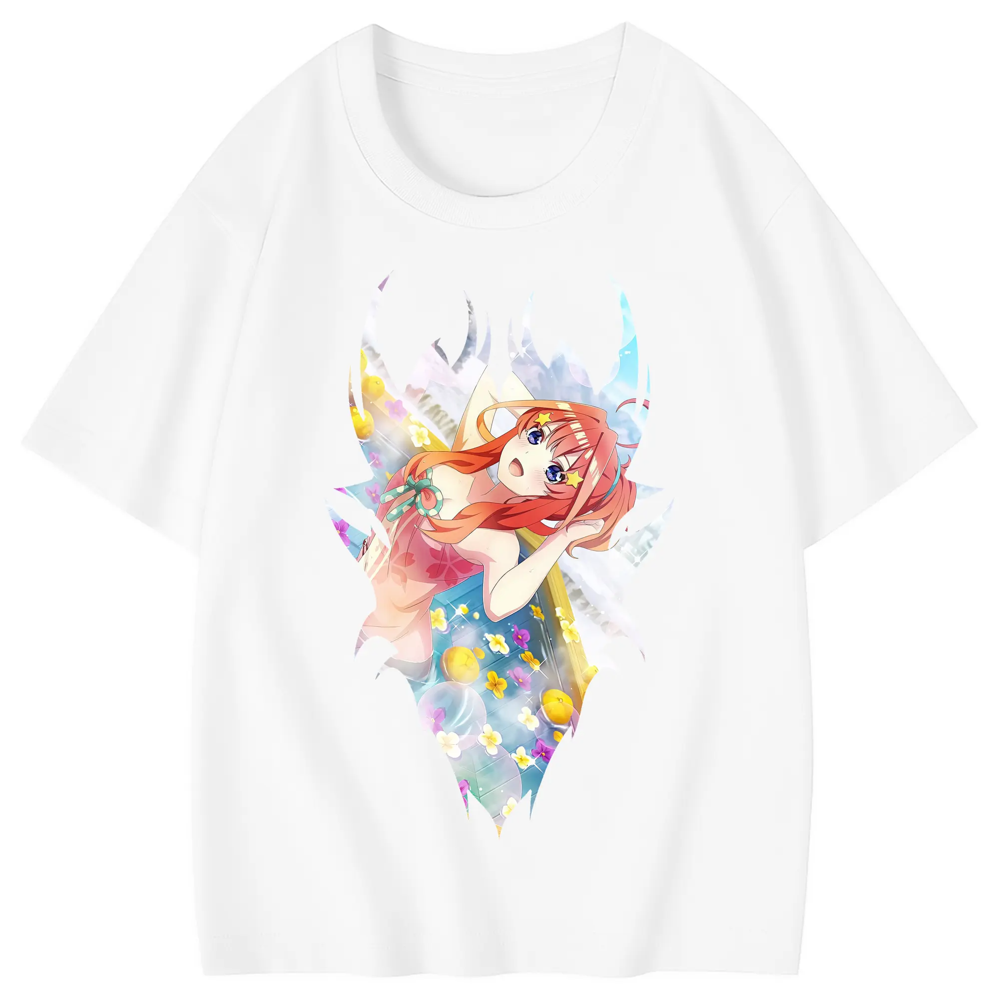 五等分の花嫁 グッズ 中野 五月 - 綿100％ キッズTシャツ ・ フロントプリント ・ 快適 通気性 ・ スポーツ カジュアル 散歩用