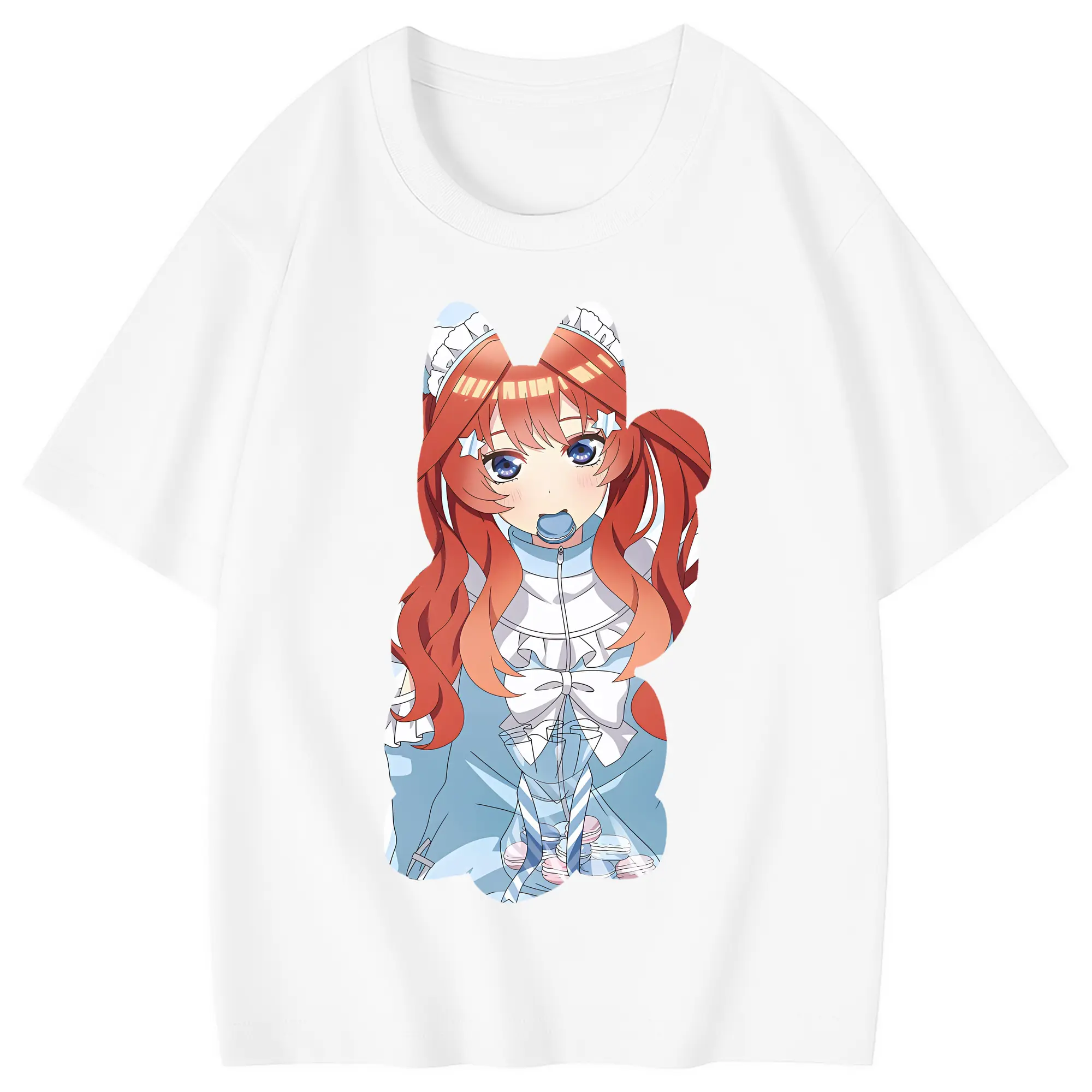 五等分の花嫁 グッズ 中野 五月 - 綿100％ キッズTシャツ ・ フロントプリント ・ 快適 通気性 ・ スポーツ カジュアル 散歩用