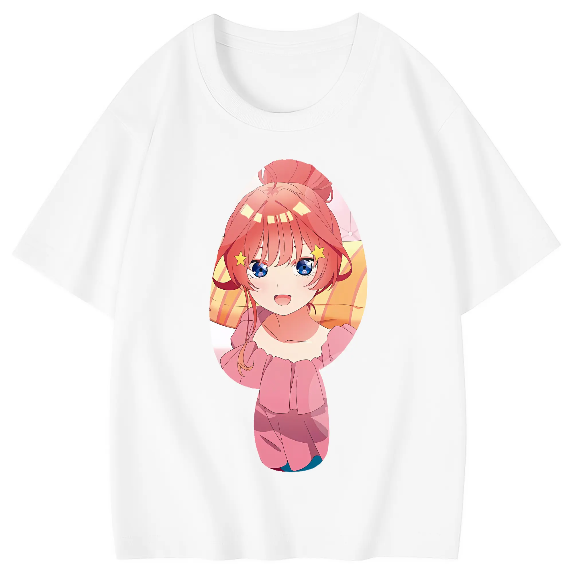 五等分の花嫁 グッズ 中野 五月 - 綿100％ キッズTシャツ ・ フロントプリント ・ 快適 通気性 ・ スポーツ カジュアル 散歩用