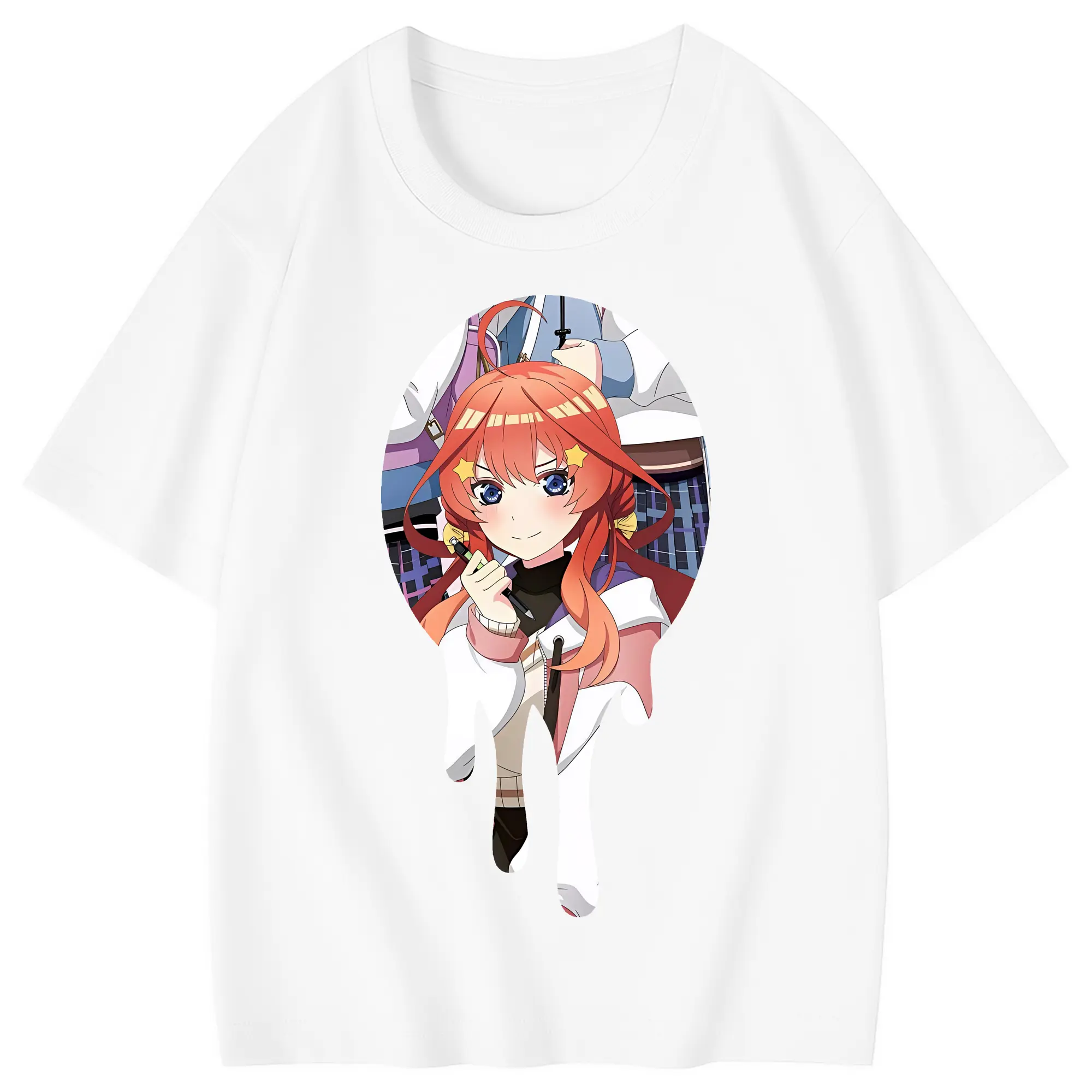五等分の花嫁 グッズ 中野 五月 - 綿100％ キッズTシャツ ・ フロントプリント ・ 快適 通気性 ・ スポーツ カジュアル 散歩用