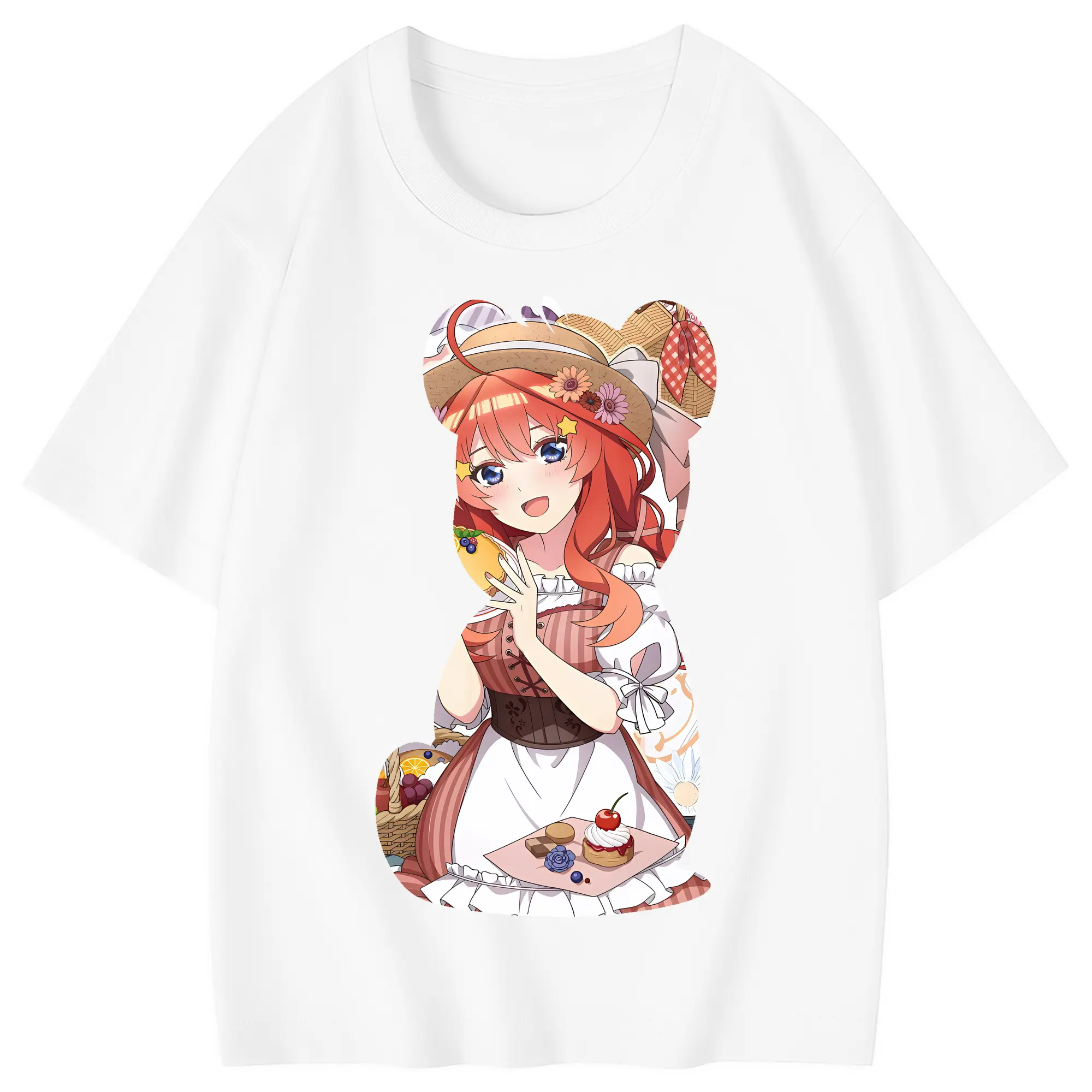 五等分の花嫁 グッズ 中野 五月 - 綿100％ キッズTシャツ ・ フロントプリント ・ 快適 通気性 ・ スポーツ カジュアル 散歩用