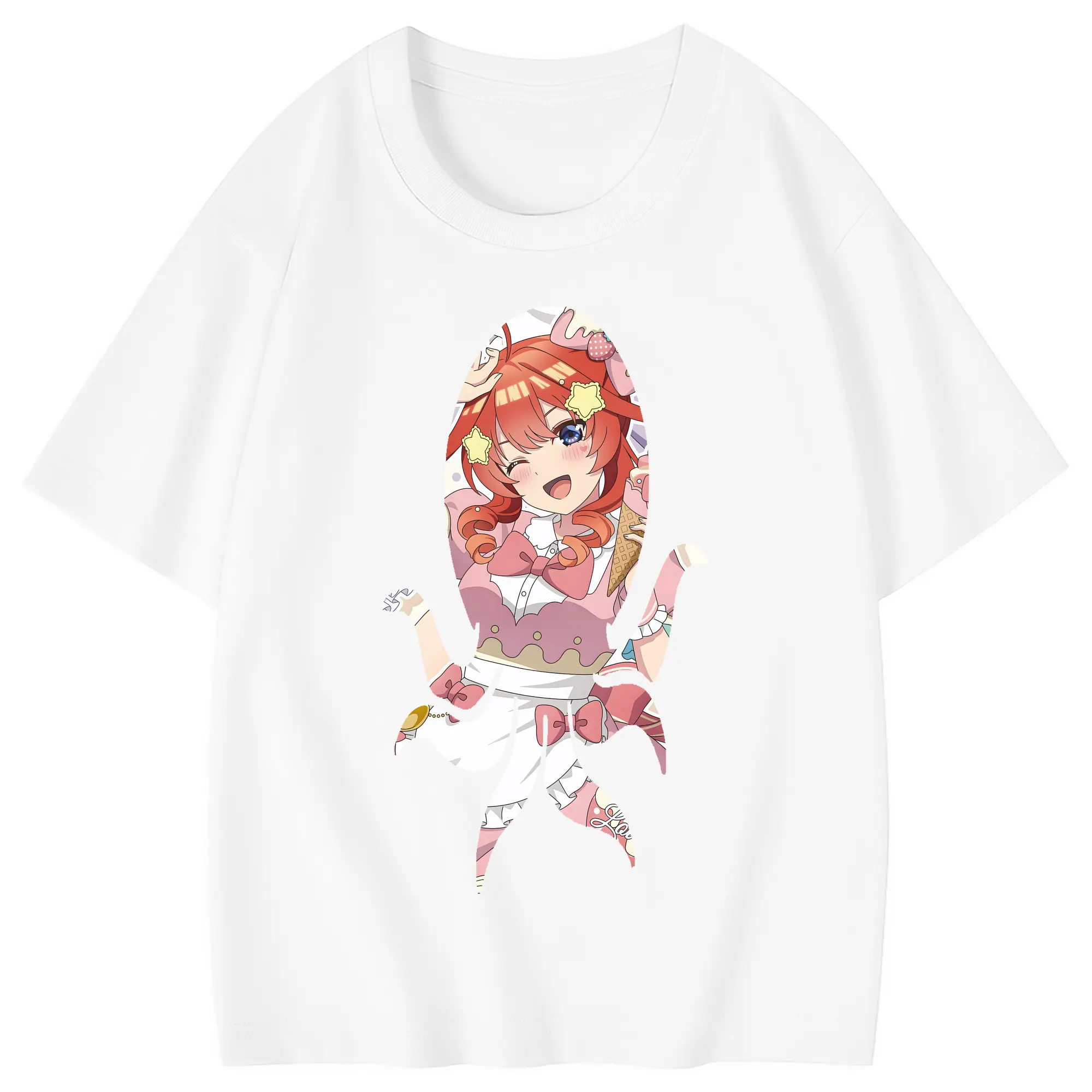 五等分の花嫁 グッズ 中野 五月 - 綿100％ キッズTシャツ ・ フロントプリント ・ 快適 通気性 ・ スポーツ カジュアル 散歩用
