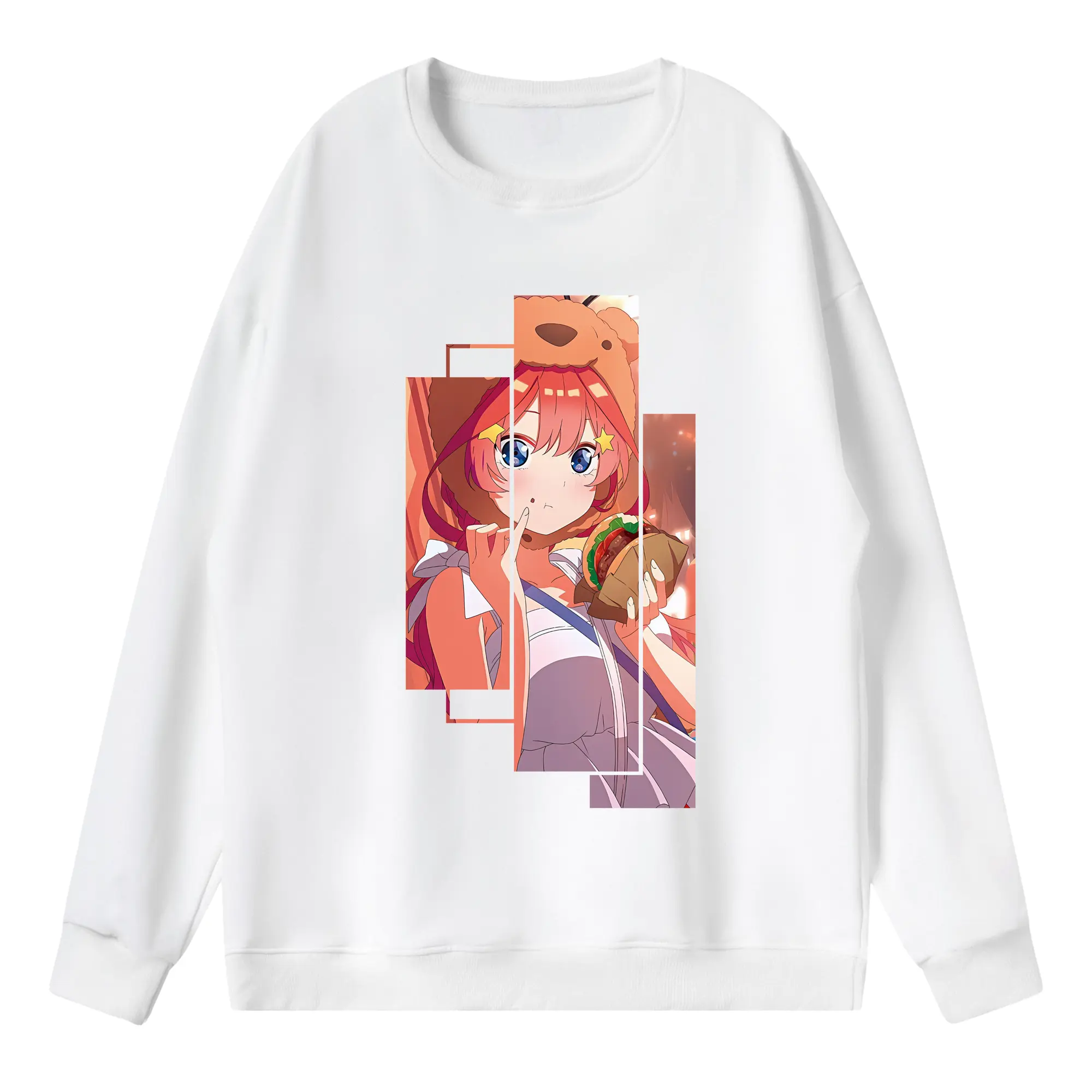 五等分の花嫁 グッズ 中野 五月 - 薄手 クルーネック スウェット 裏毛260g · ポリエステル 春秋向け カジュアル 男女兼用 · トレーナー デイリー スポーツ 散歩に最適