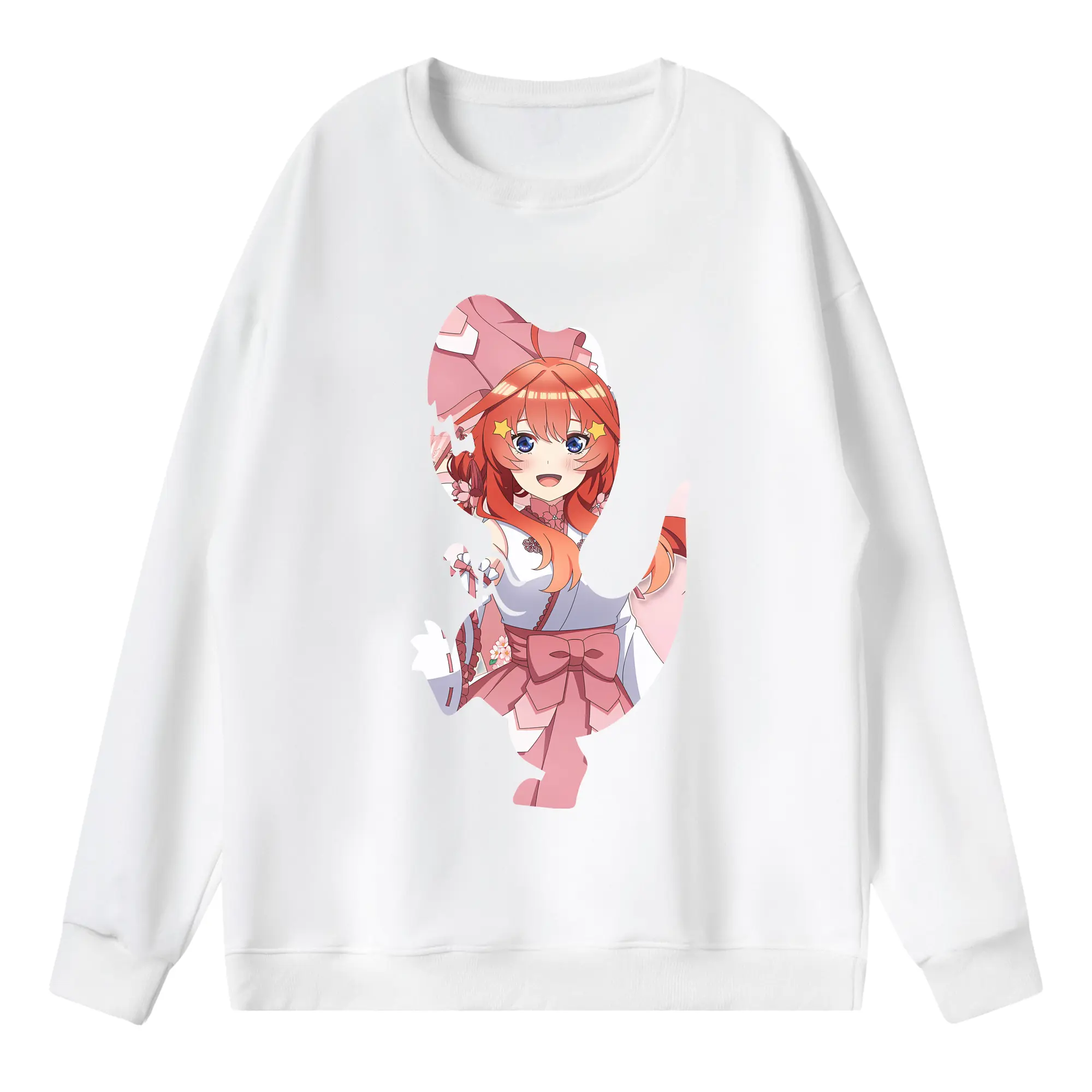 五等分の花嫁 グッズ 中野 五月 - 薄手 クルーネック スウェット 裏毛260g · ポリエステル 春秋向け カジュアル 男女兼用 · トレーナー デイリー スポーツ 散歩に最適