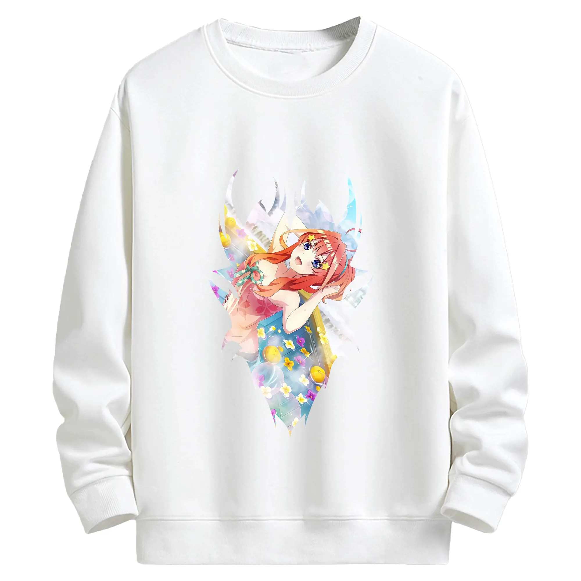 五等分の花嫁 グッズ 中野 五月 - キッズ クルーネックスウェットシャツ ・ フロントプリント ・ 綿80％ ポリエステル20％ ・ 快適 通学 スポーツ 日常使い お散歩用