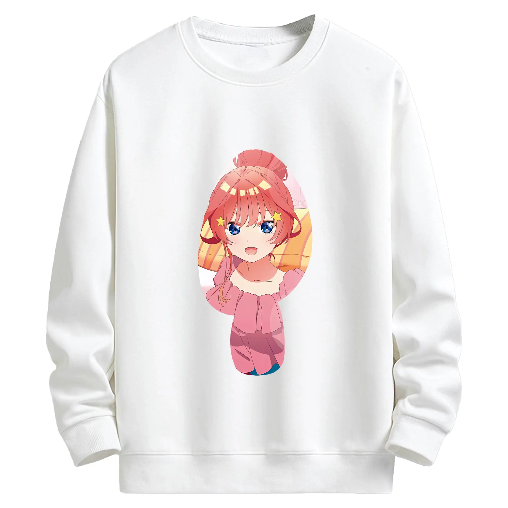 五等分の花嫁 グッズ 中野 五月 - キッズ クルーネックスウェットシャツ ・ フロントプリント ・ 綿80％ ポリエステル20％ ・ 快適 通学 スポーツ 日常使い お散歩用