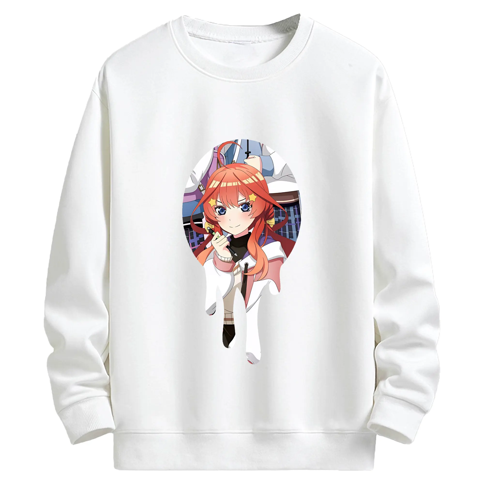 五等分の花嫁 グッズ 中野 五月 - キッズ クルーネックスウェットシャツ ・ フロントプリント ・ 綿80％ ポリエステル20％ ・ 快適 通学 スポーツ 日常使い お散歩用