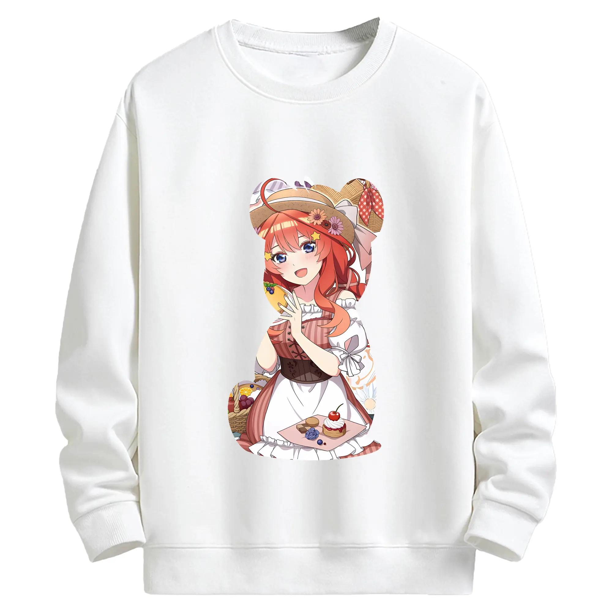 五等分の花嫁 グッズ 中野 五月 - キッズ クルーネックスウェットシャツ ・ フロントプリント ・ 綿80％ ポリエステル20％ ・ 快適 通学 スポーツ 日常使い お散歩用