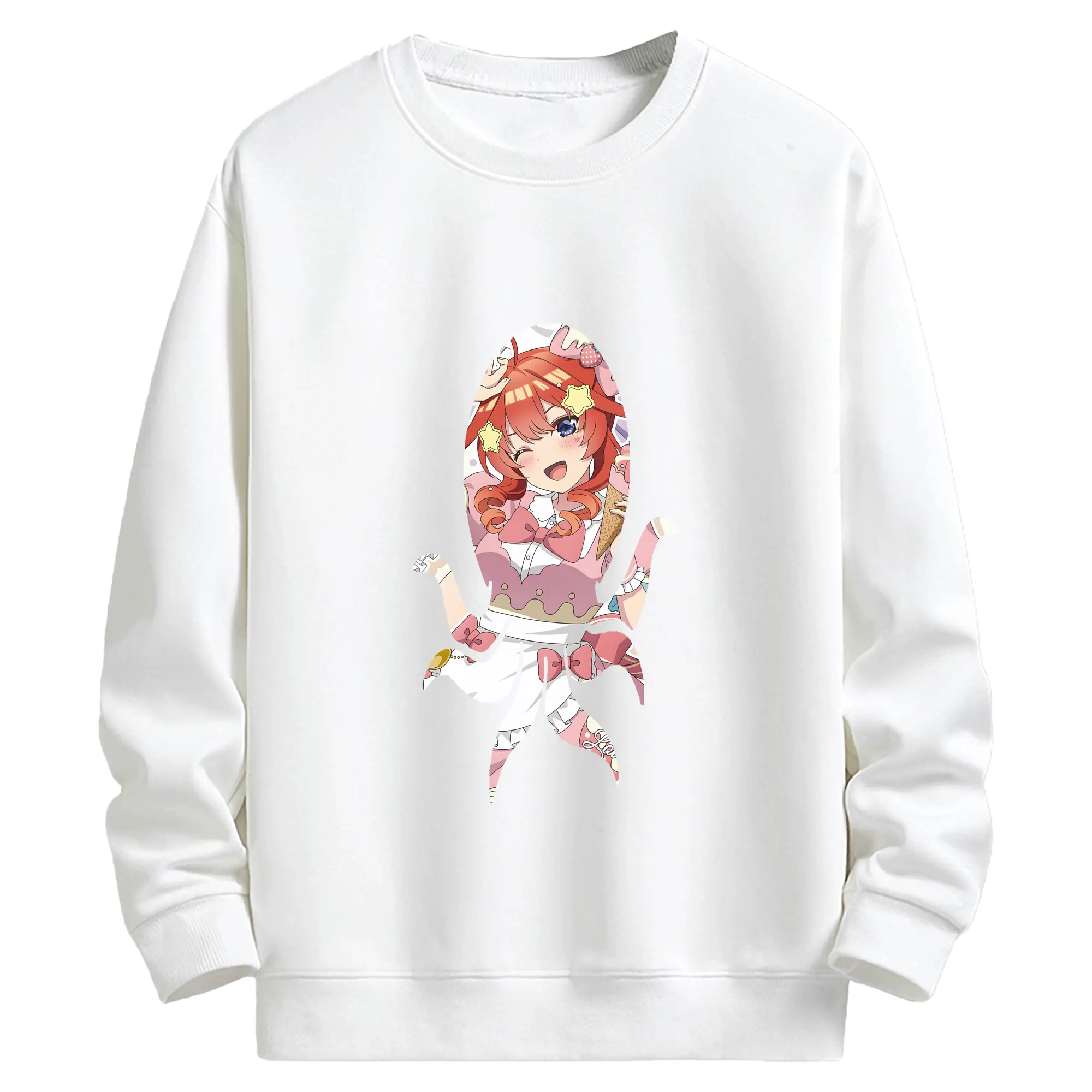 五等分の花嫁 グッズ 中野 五月 - キッズ クルーネックスウェットシャツ ・ フロントプリント ・ 綿80％ ポリエステル20％ ・ 快適 通学 スポーツ 日常使い お散歩用