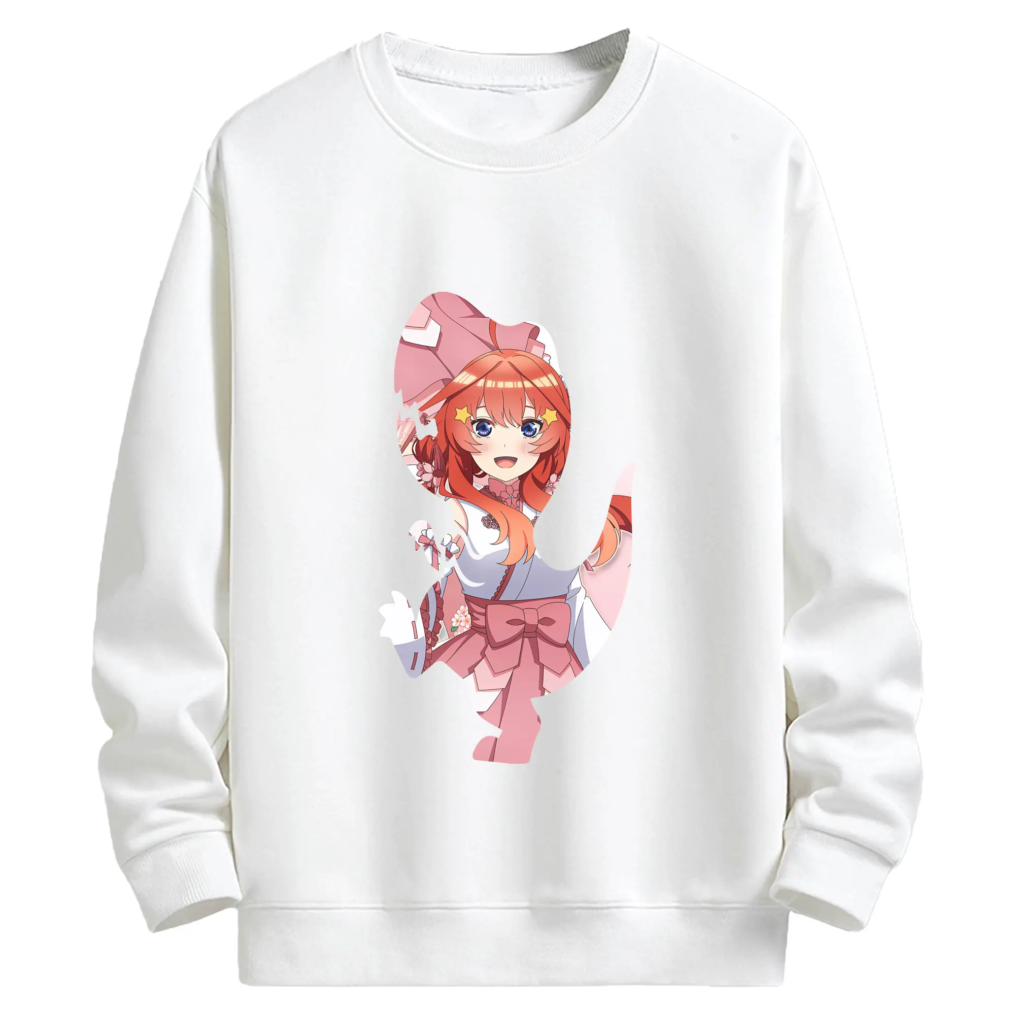 五等分の花嫁 グッズ 中野 五月 - キッズ クルーネックスウェットシャツ ・ フロントプリント ・ 綿80％ ポリエステル20％ ・ 快適 通学 スポーツ 日常使い お散歩用