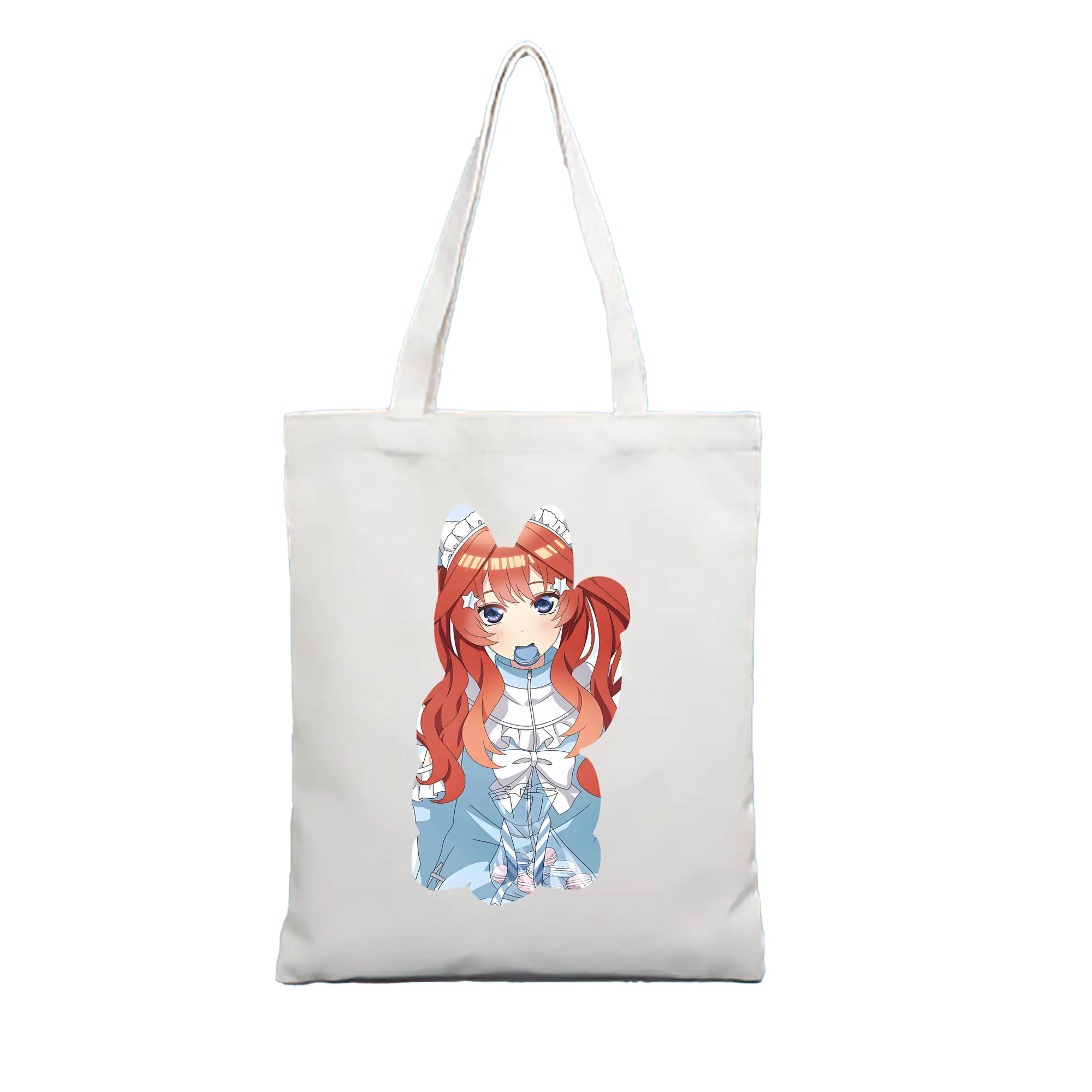 五等分の花嫁 グッズ 中野 五月 - 縦型キャンバス手提げバッグ（トートバッグ） ・ キャンバス素材 ・ ショッピング用 ・ 軽量 丈夫 お手入れ簡単