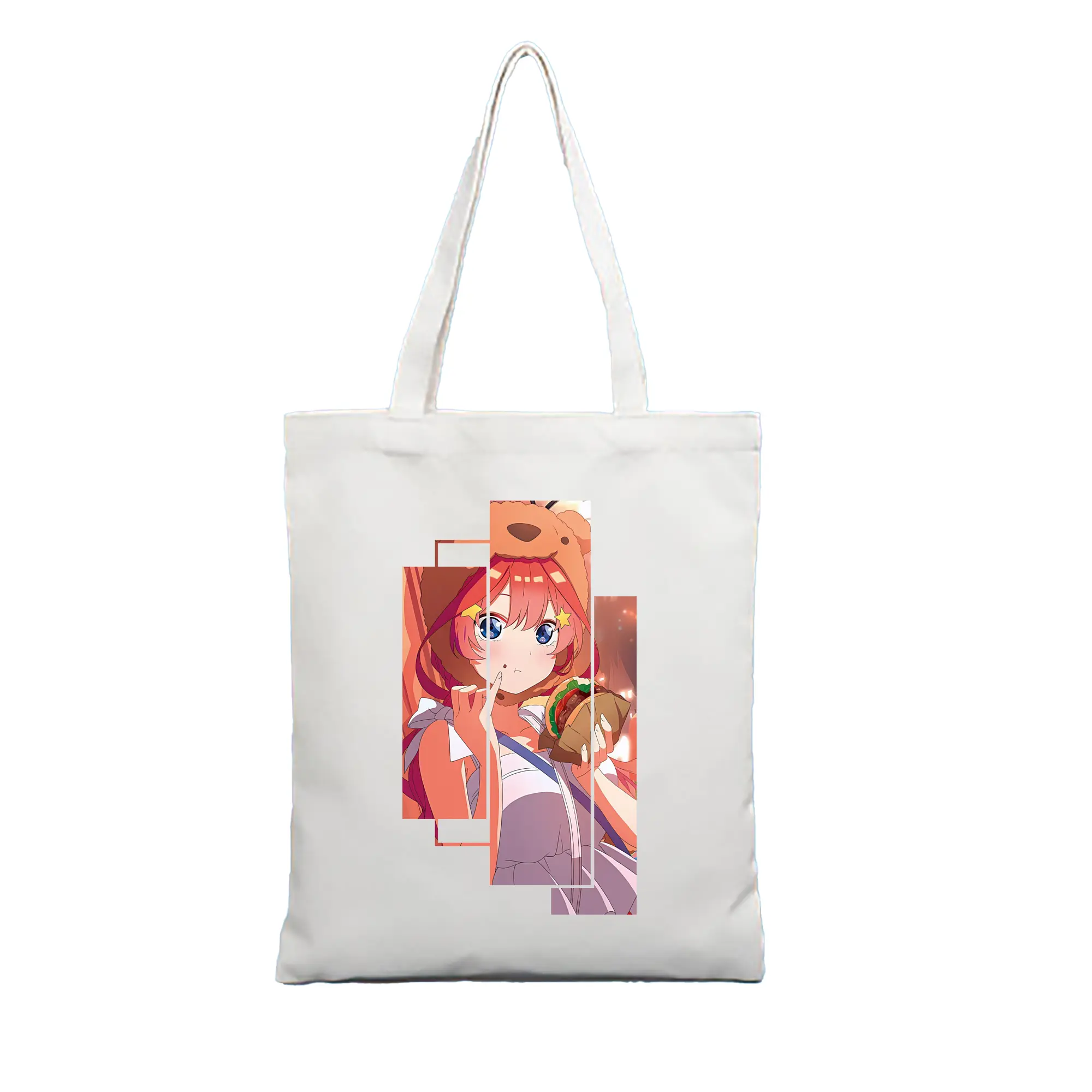 五等分の花嫁 グッズ 中野 五月 - 縦型キャンバス手提げバッグ（トートバッグ） ・ キャンバス素材 ・ ショッピング用 ・ 軽量 丈夫 お手入れ簡単