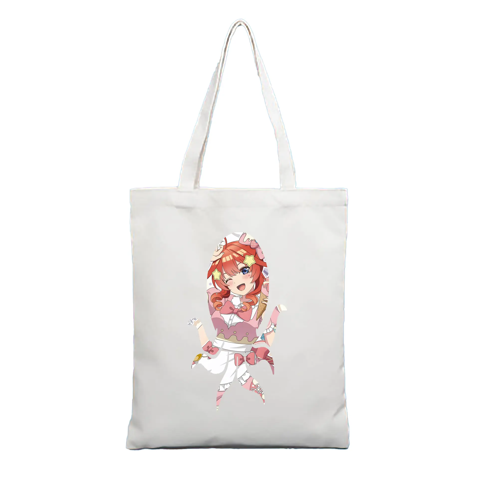 五等分の花嫁 グッズ 中野 五月 - 縦型キャンバス手提げバッグ（トートバッグ） ・ キャンバス素材 ・ ショッピング用 ・ 軽量 丈夫 お手入れ簡単