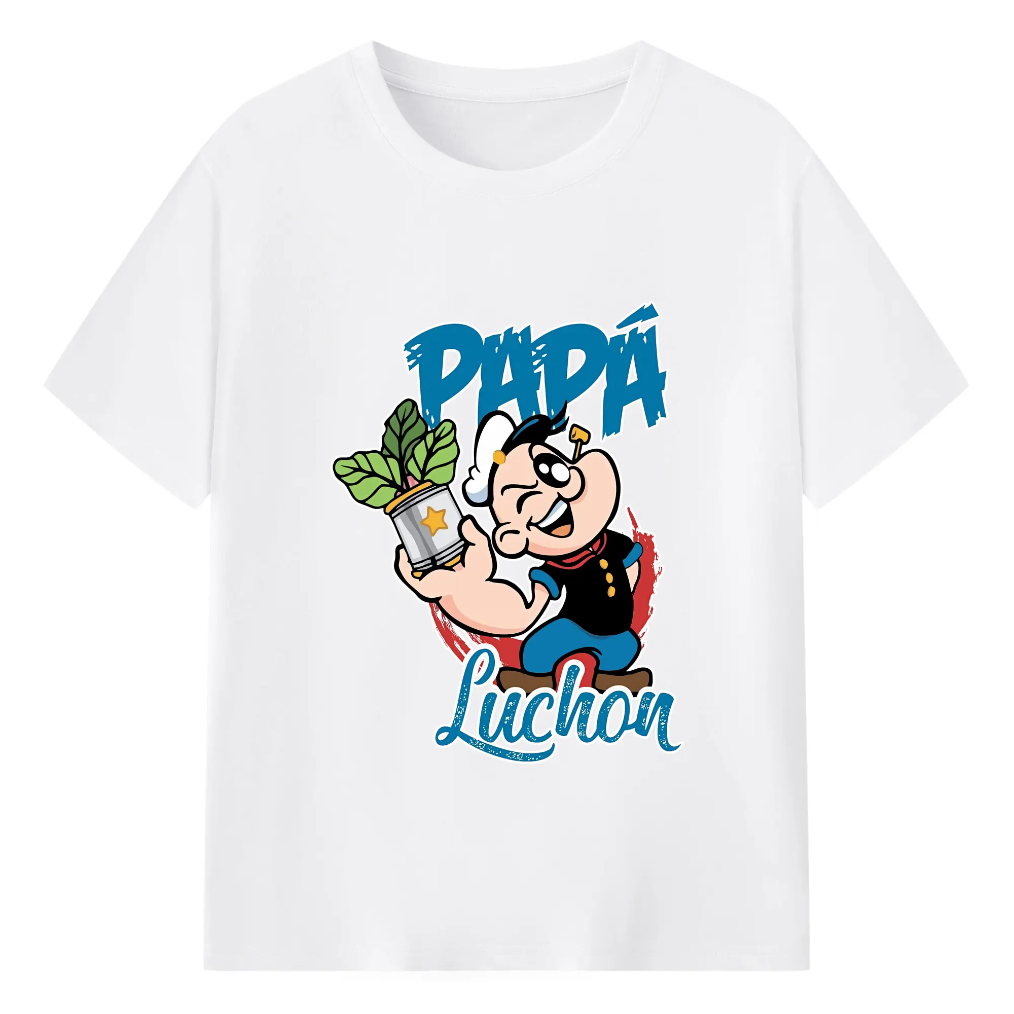 ポパイ グッズ ポパイ - 綿100％ 半袖Tシャツ ・ フロントプリント ・ 快適 通気性 ・ 日常使い 散歩 スポーツ用