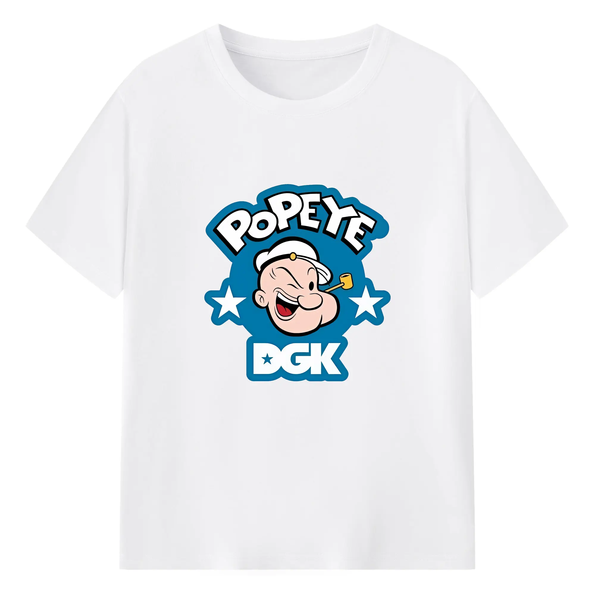 ポパイ グッズ ポパイ - 綿100％ 半袖Tシャツ ・ フロントプリント ・ 快適 通気性 ・ 日常使い 散歩 スポーツ用