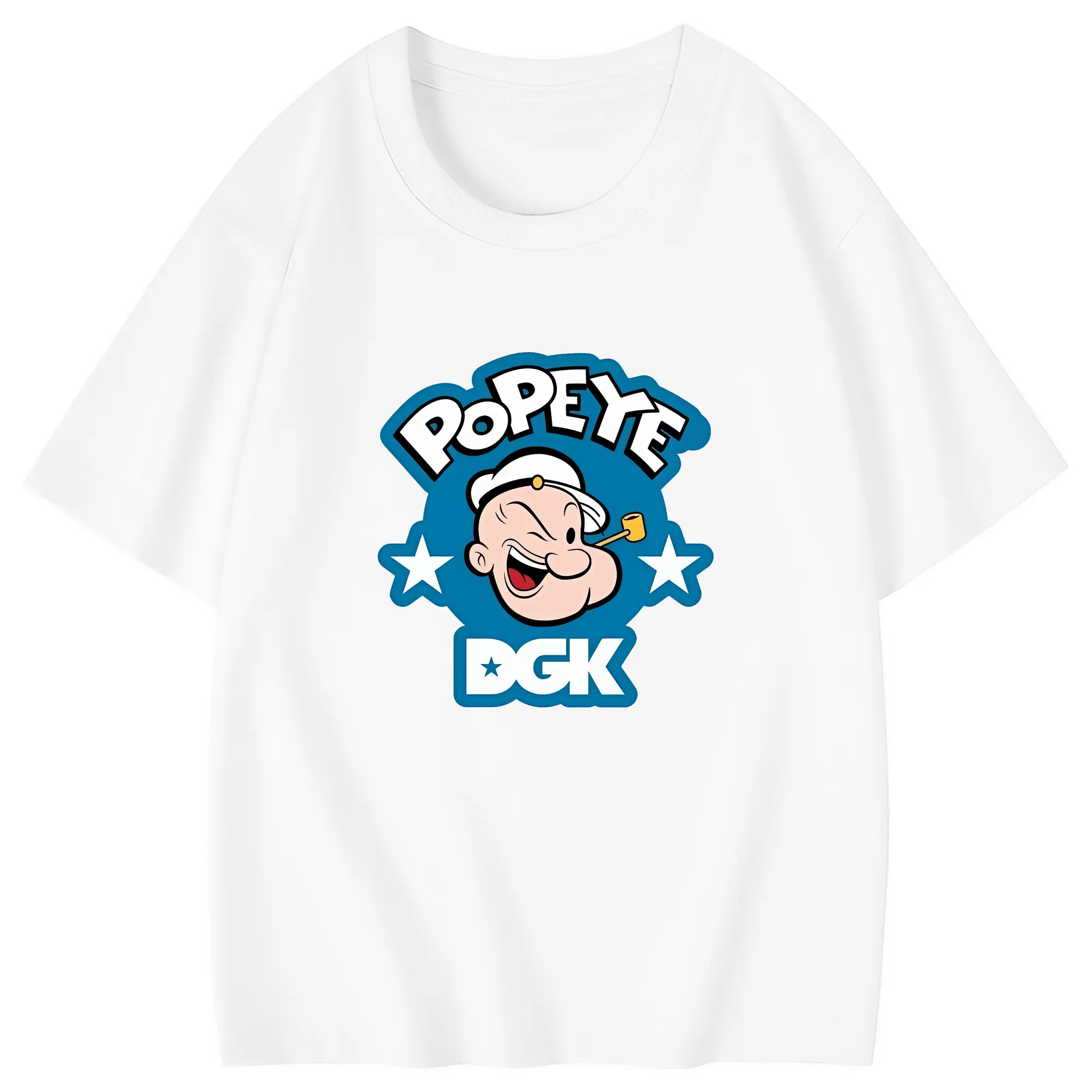 ポパイ グッズ ポパイ - 綿100％ キッズTシャツ ・ フロントプリント ・ 快適 通気性 ・ スポーツ カジュアル 散歩用