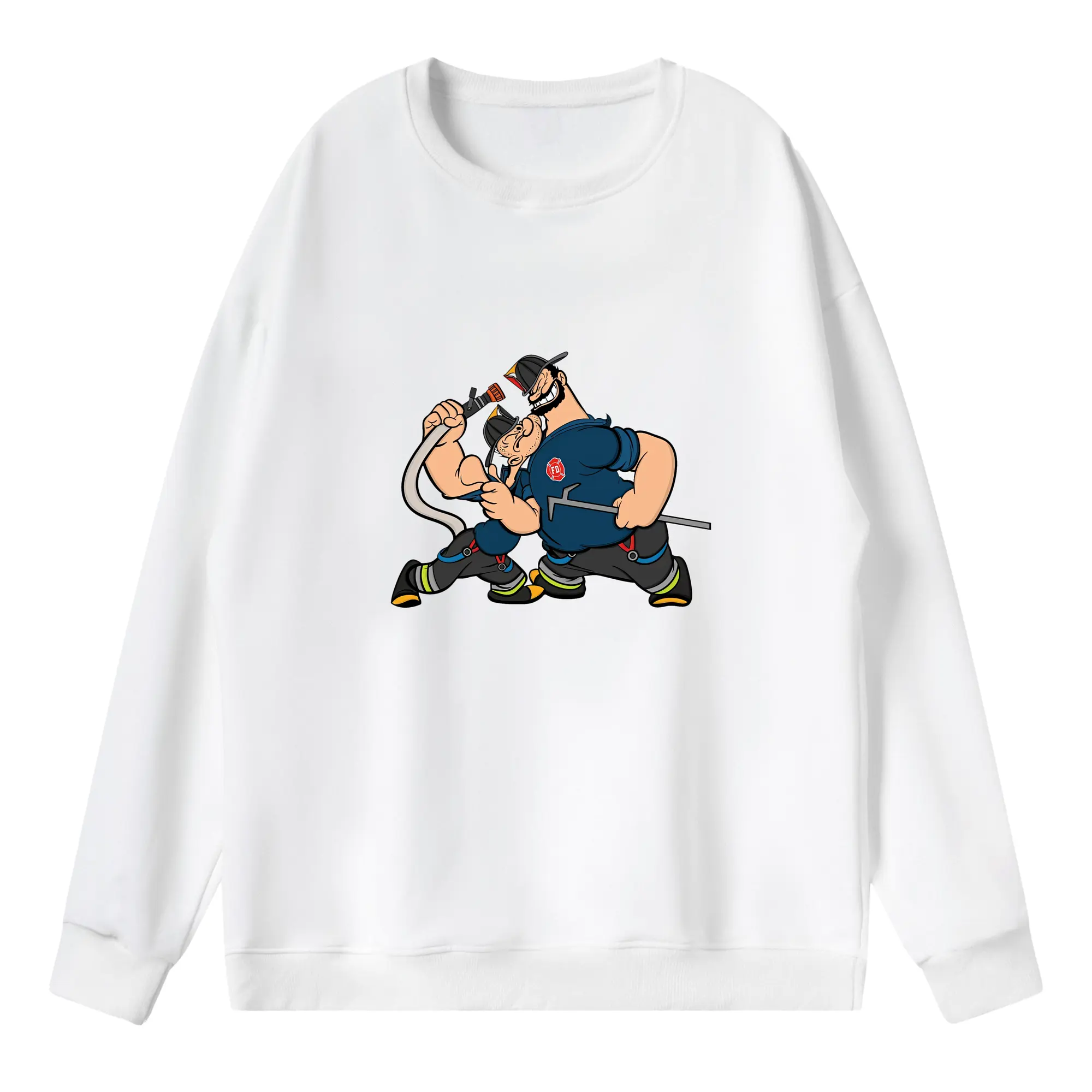 ポパイ グッズ ブルート - 薄手 クルーネック スウェット 裏毛260g · ポリエステル 春秋向け カジュアル 男女兼用 · トレーナー デイリー スポーツ 散歩に最適