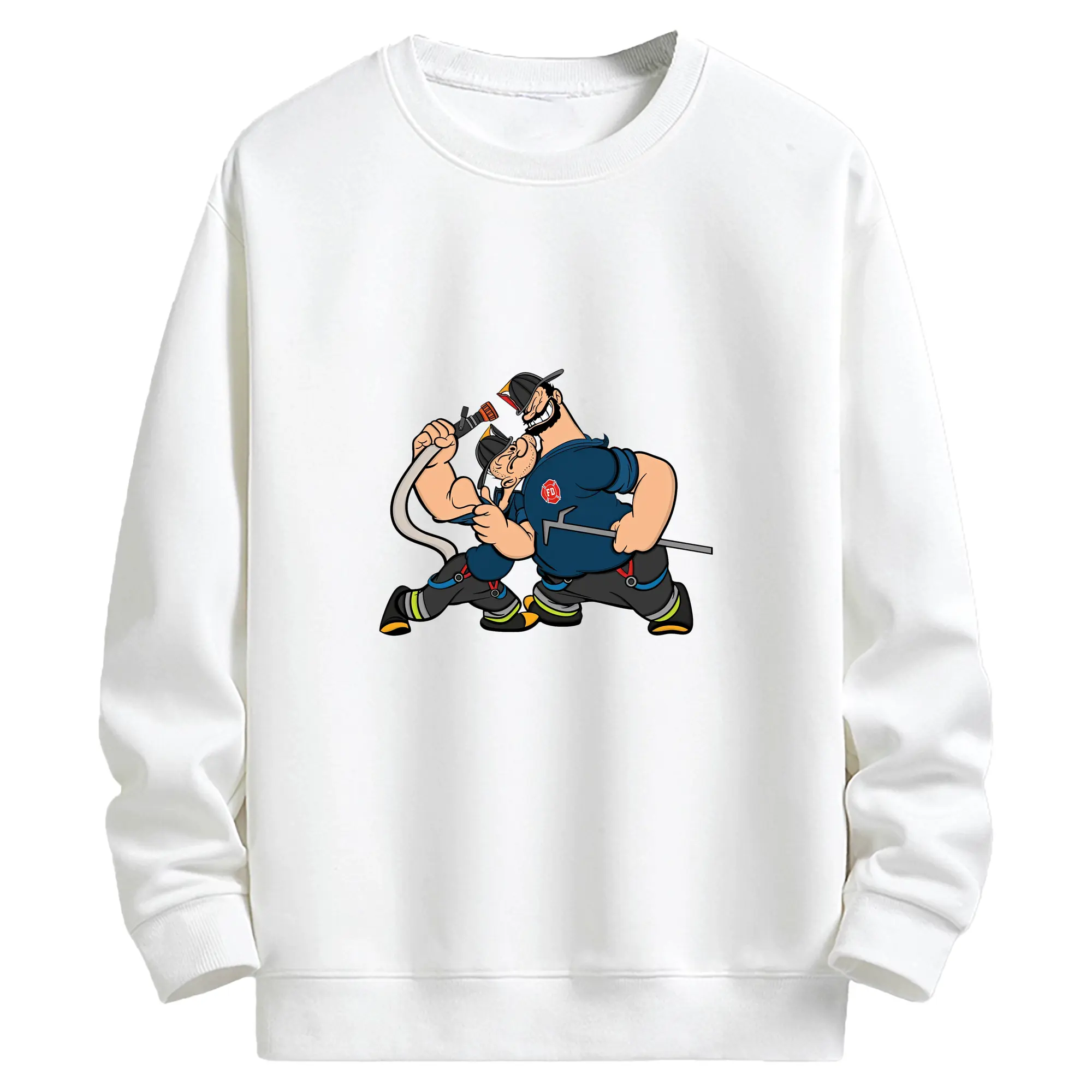 ポパイ グッズ ブルート - キッズ クルーネックスウェットシャツ ・ フロントプリント ・ 綿80％ ポリエステル20％ ・ 快適 通学 スポーツ 日常使い お散歩用