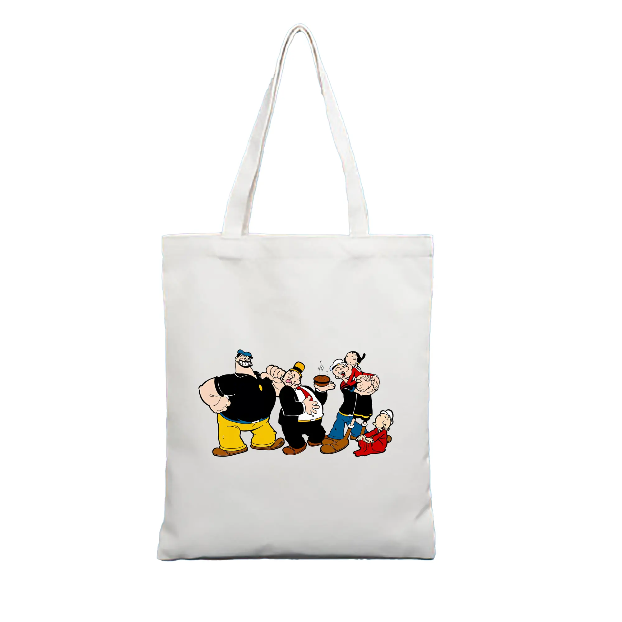 ポパイ グッズ ブルート - 縦型キャンバス手提げバッグ（トートバッグ） ・ キャンバス素材 ・ ショッピング用 ・ 軽量 丈夫 お手入れ簡単