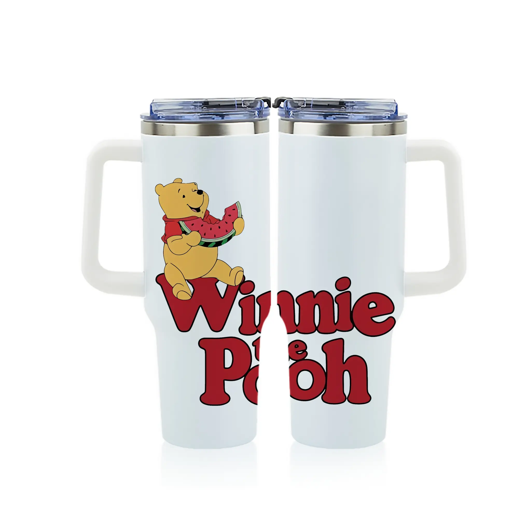 プーさん グッズ くまのプーさん - 1200mL フルプリント車用タンブラー ・ 304ステンレス 内側 ・ 201ステンレス 外側 ・ 保温 保冷 ・ 通勤 ドライブ アウトドア用