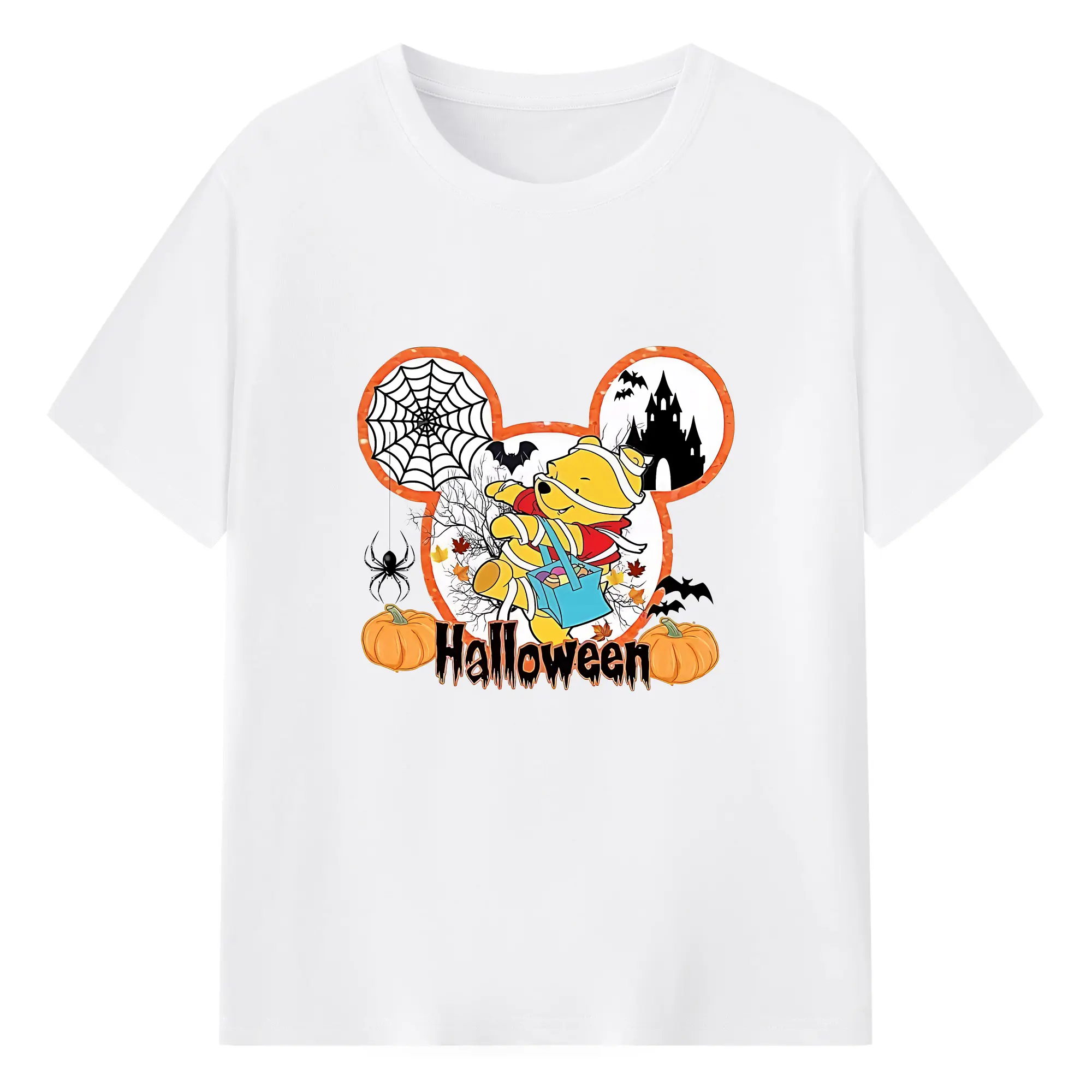 プーさん グッズ くまのプーさん - 綿100％ 半袖Tシャツ ・ フロントプリント ・ 快適 通気性 ・ 日常使い 散歩 スポーツ用