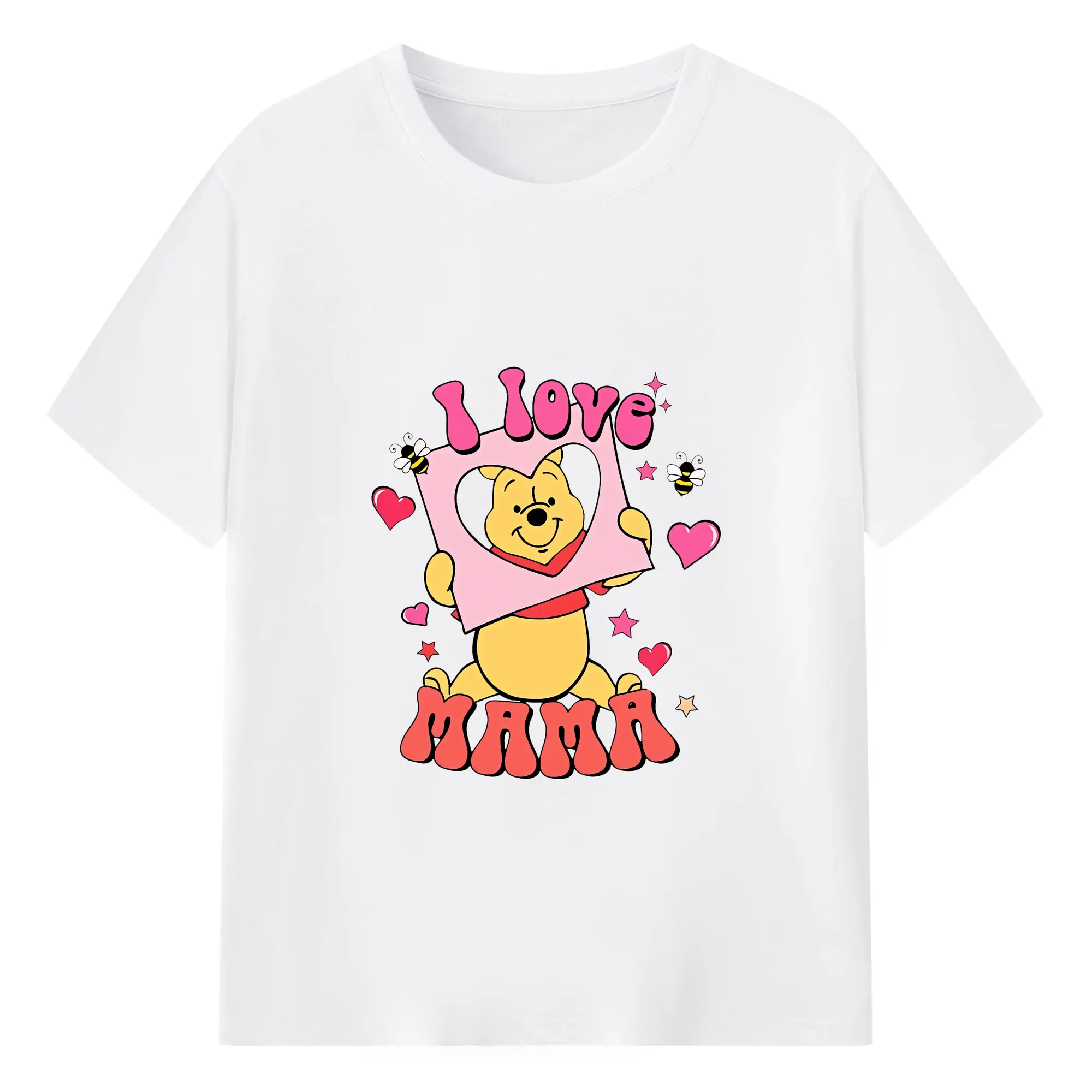 プーさん グッズ くまのプーさん - 綿100％ 半袖Tシャツ ・ フロントプリント ・ 快適 通気性 ・ 日常使い 散歩 スポーツ用