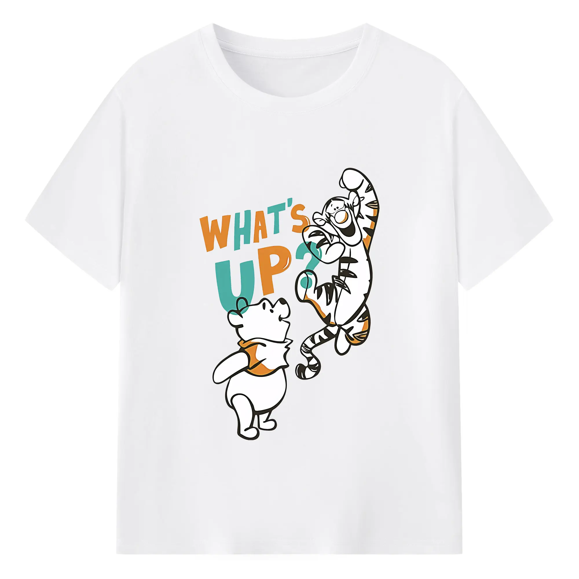 プーさん グッズ くまのプーさん - 綿100％ 半袖Tシャツ ・ フロントプリント ・ 快適 通気性 ・ 日常使い 散歩 スポーツ用