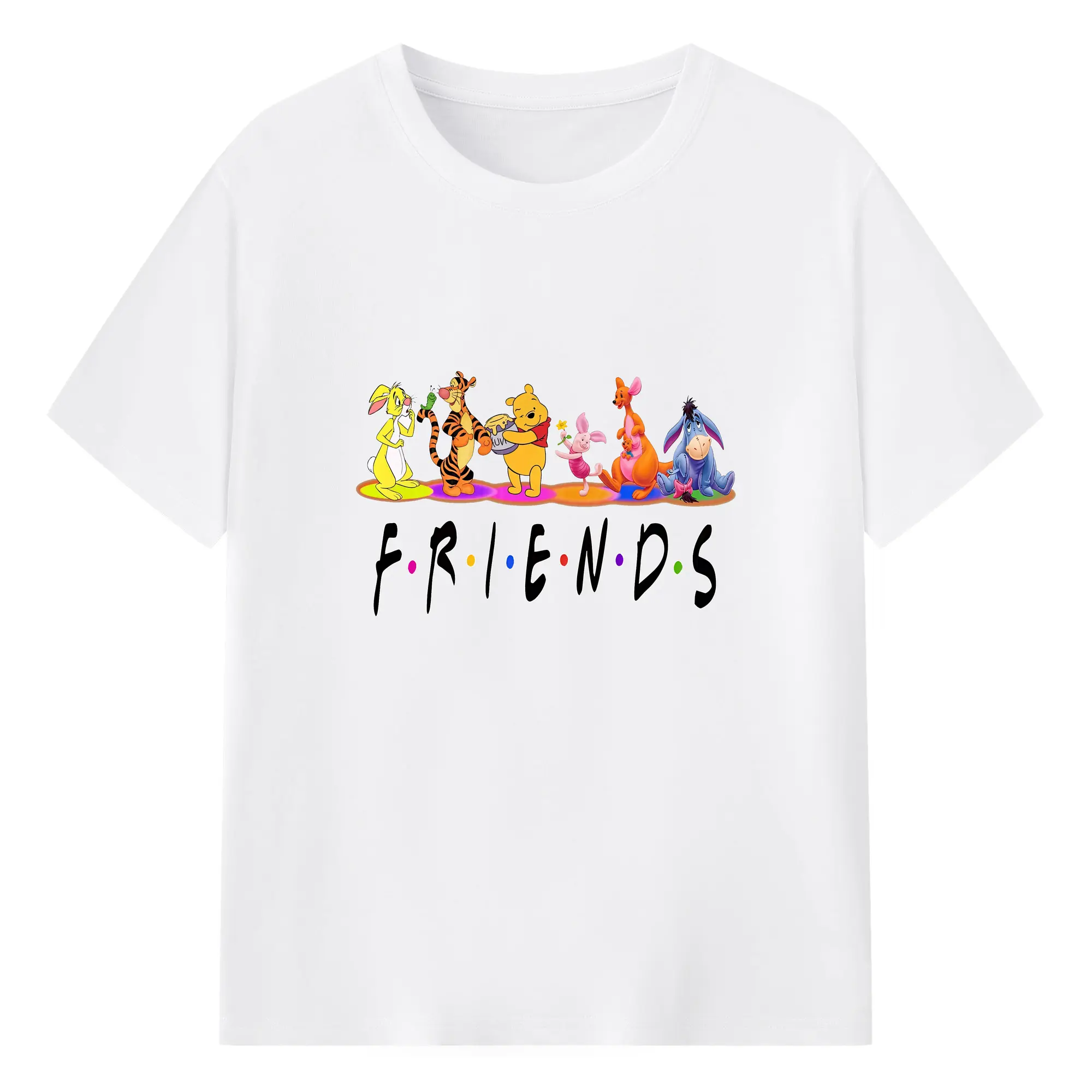 プーさん グッズ くまのプーさん - 綿100％ 半袖Tシャツ ・ フロントプリント ・ 快適 通気性 ・ 日常使い 散歩 スポーツ用