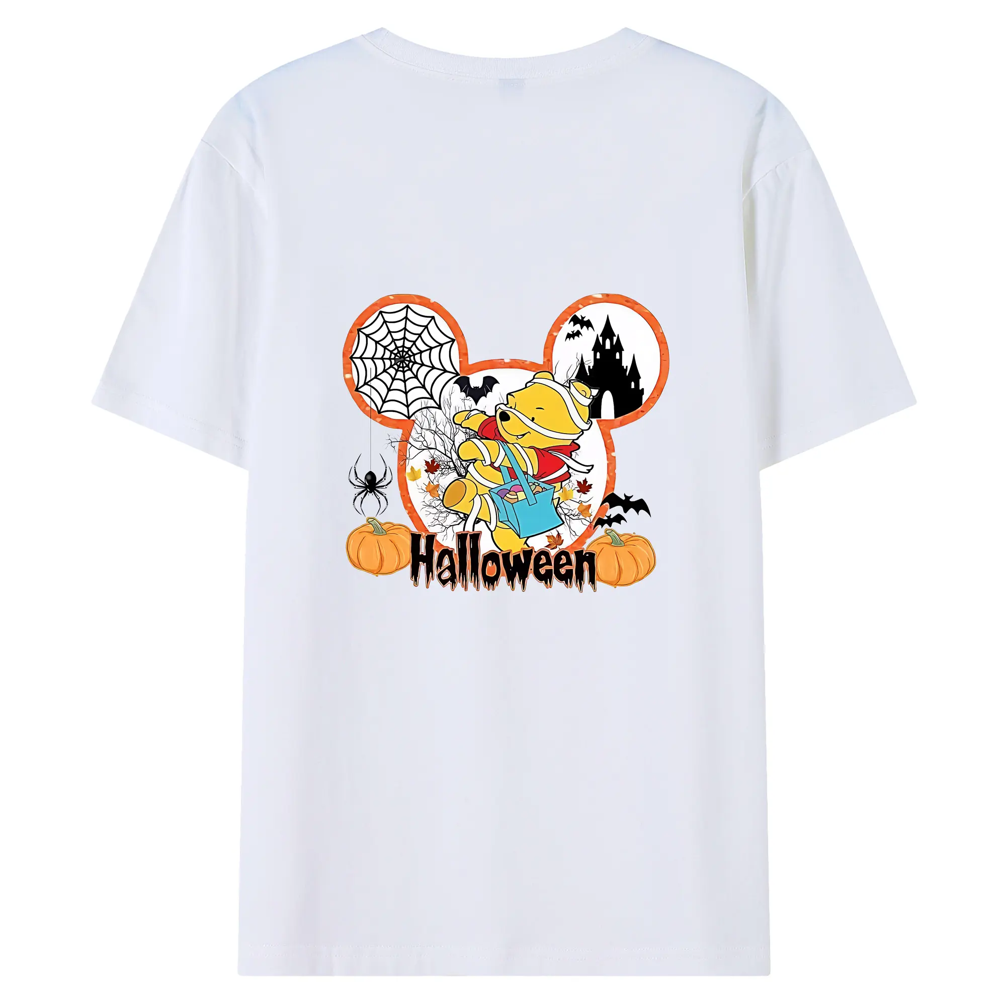 プーさん グッズ くまのプーさん - 綿100％ 半袖Tシャツ ・ バックプリント ・ 快適 通気性 ・ 日常使い 散歩 スポーツ用