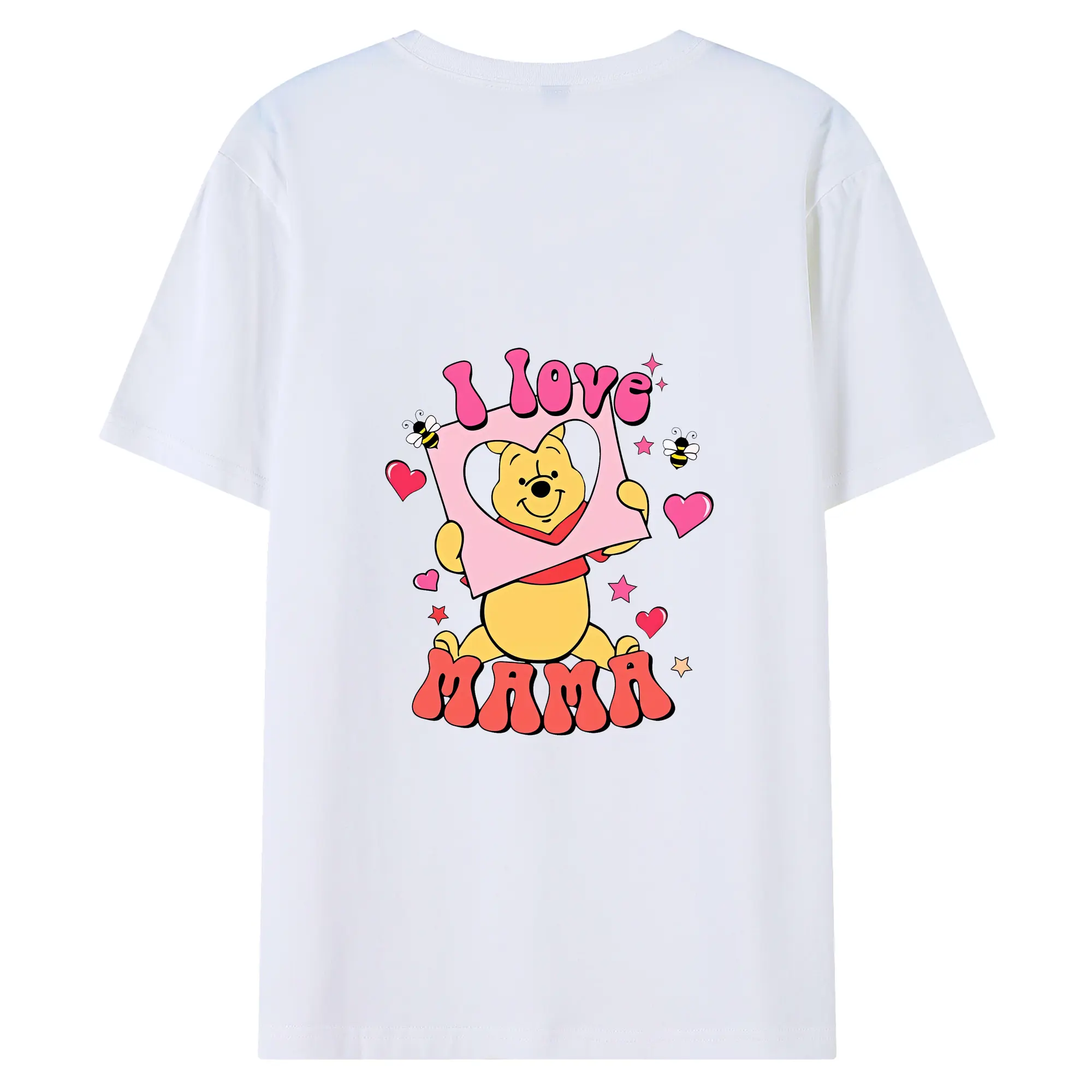 プーさん グッズ くまのプーさん - 綿100％ 半袖Tシャツ ・ バックプリント ・ 快適 通気性 ・ 日常使い 散歩 スポーツ用