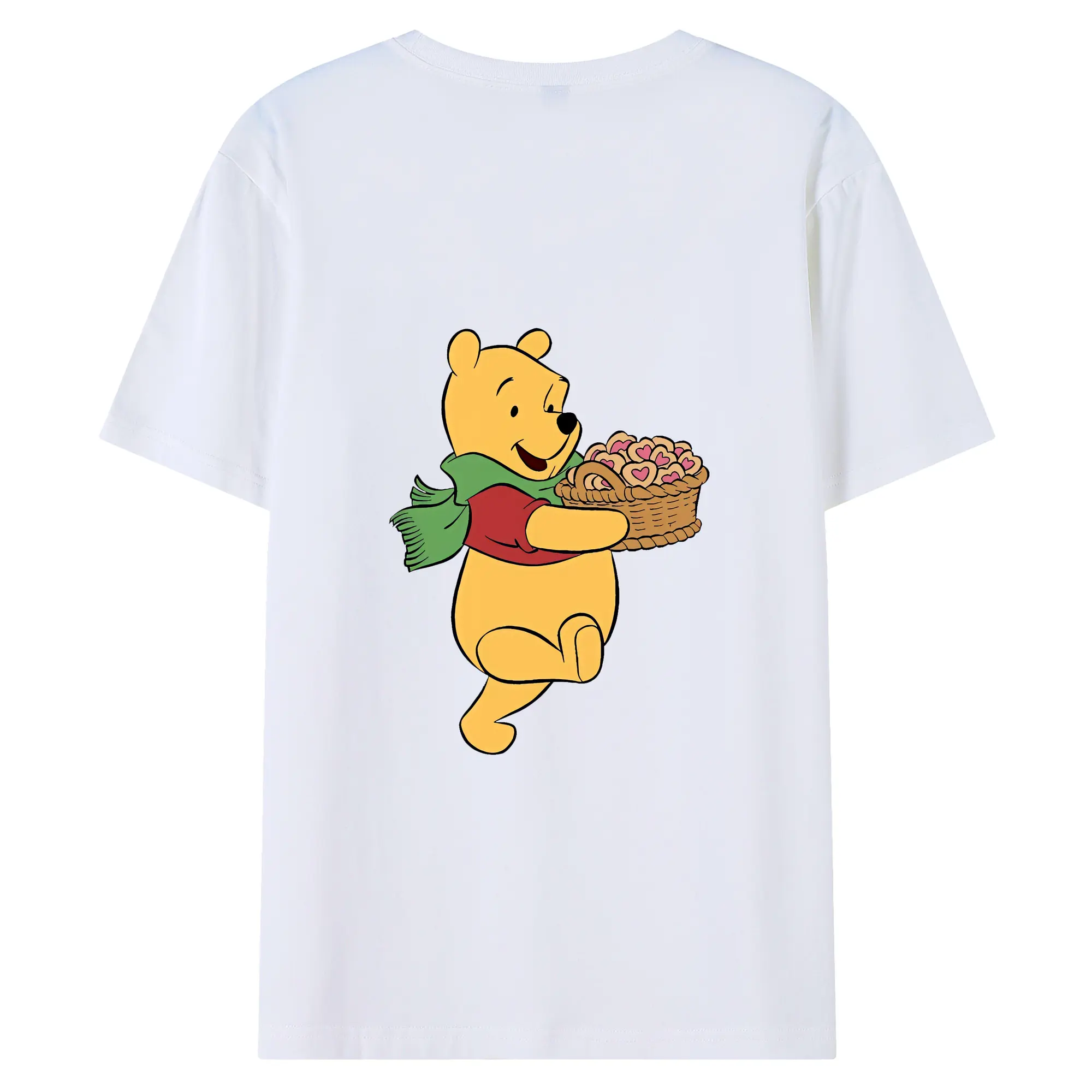 プーさん グッズ くまのプーさん - 綿100％ 半袖Tシャツ ・ バックプリント ・ 快適 通気性 ・ 日常使い 散歩 スポーツ用