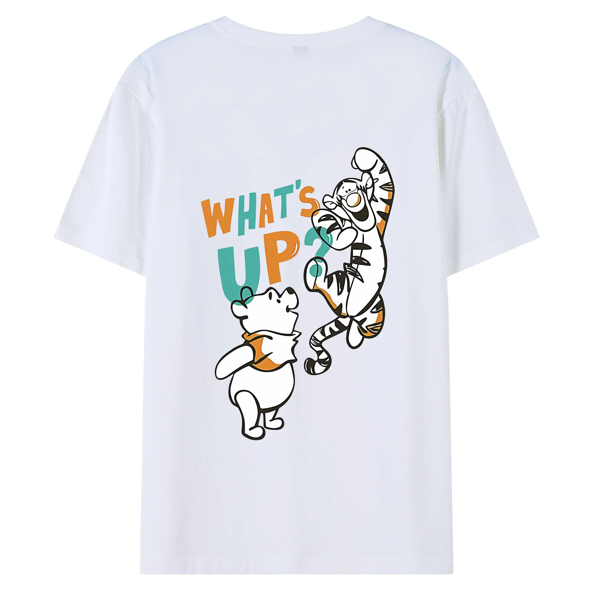 プーさん グッズ くまのプーさん - 綿100％ 半袖Tシャツ ・ バックプリント ・ 快適 通気性 ・ 日常使い 散歩 スポーツ用