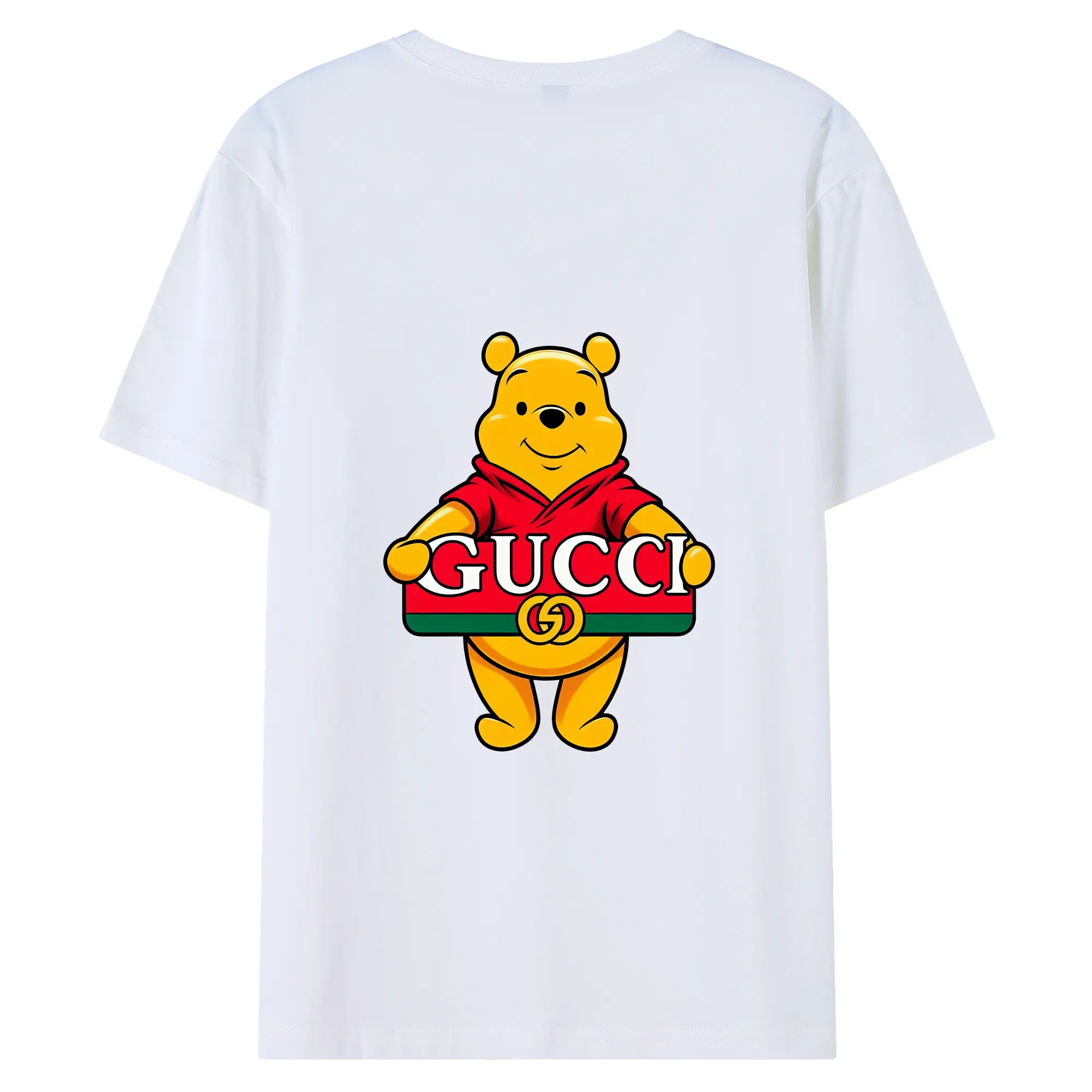 プーさん グッズ くまのプーさん - 綿100％ 半袖Tシャツ ・ バックプリント ・ 快適 通気性 ・ 日常使い 散歩 スポーツ用